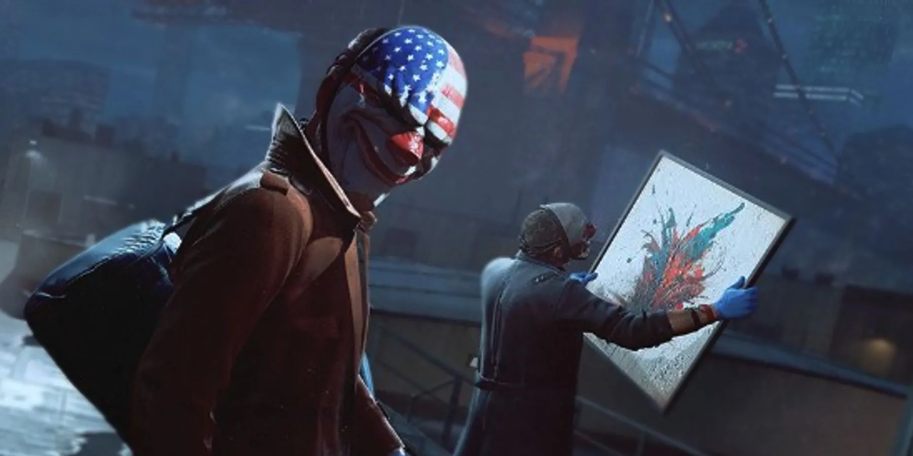 Dallas và Wolf trong phi vụ tại bảo tàng nghệ thuật game Payday 3