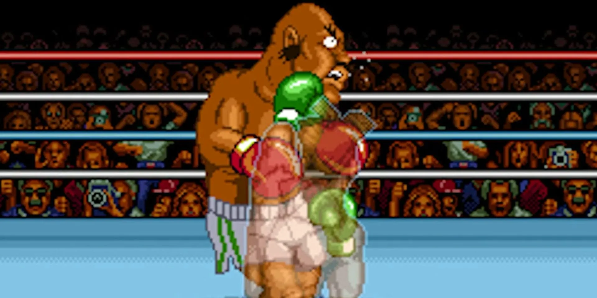 Đấm trúng Bald Bull trong Super Punch-Out