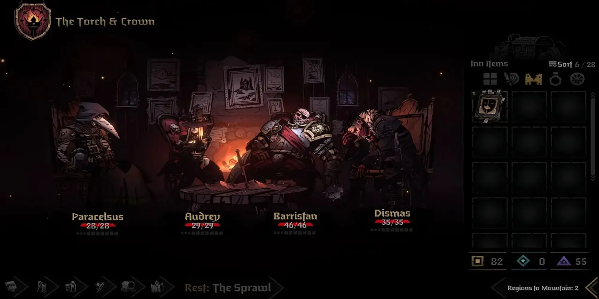 Darkest Dungeon - Đội hình chiến đấu theo lượt và quản lý căng thẳng
