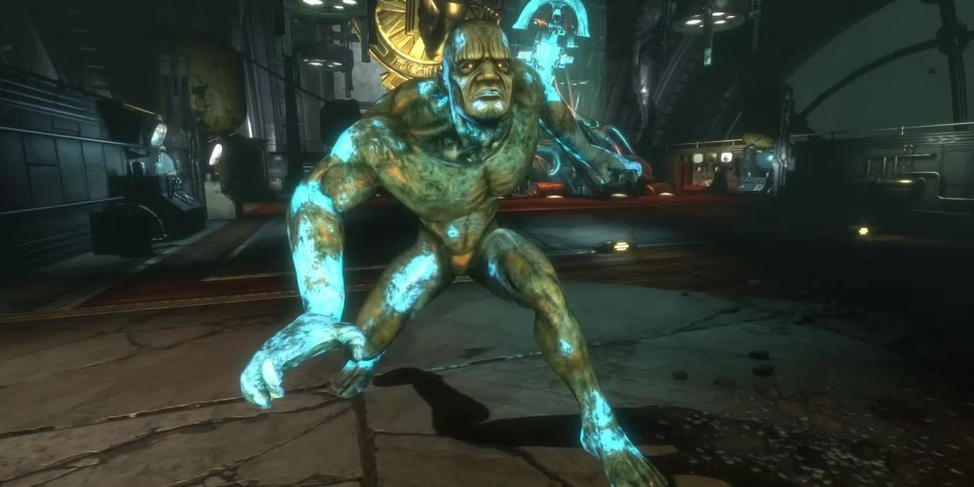Frank Fontaine trong hình dạng biến đổi cuối cùng của mình trong BioShock