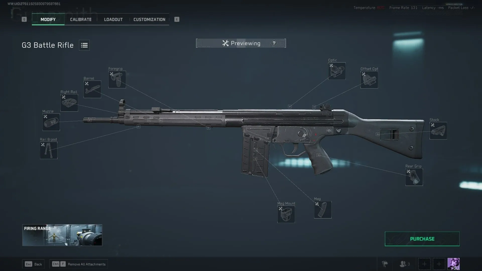 G3 battle rifle Delta Force với thiết kế cổ điển