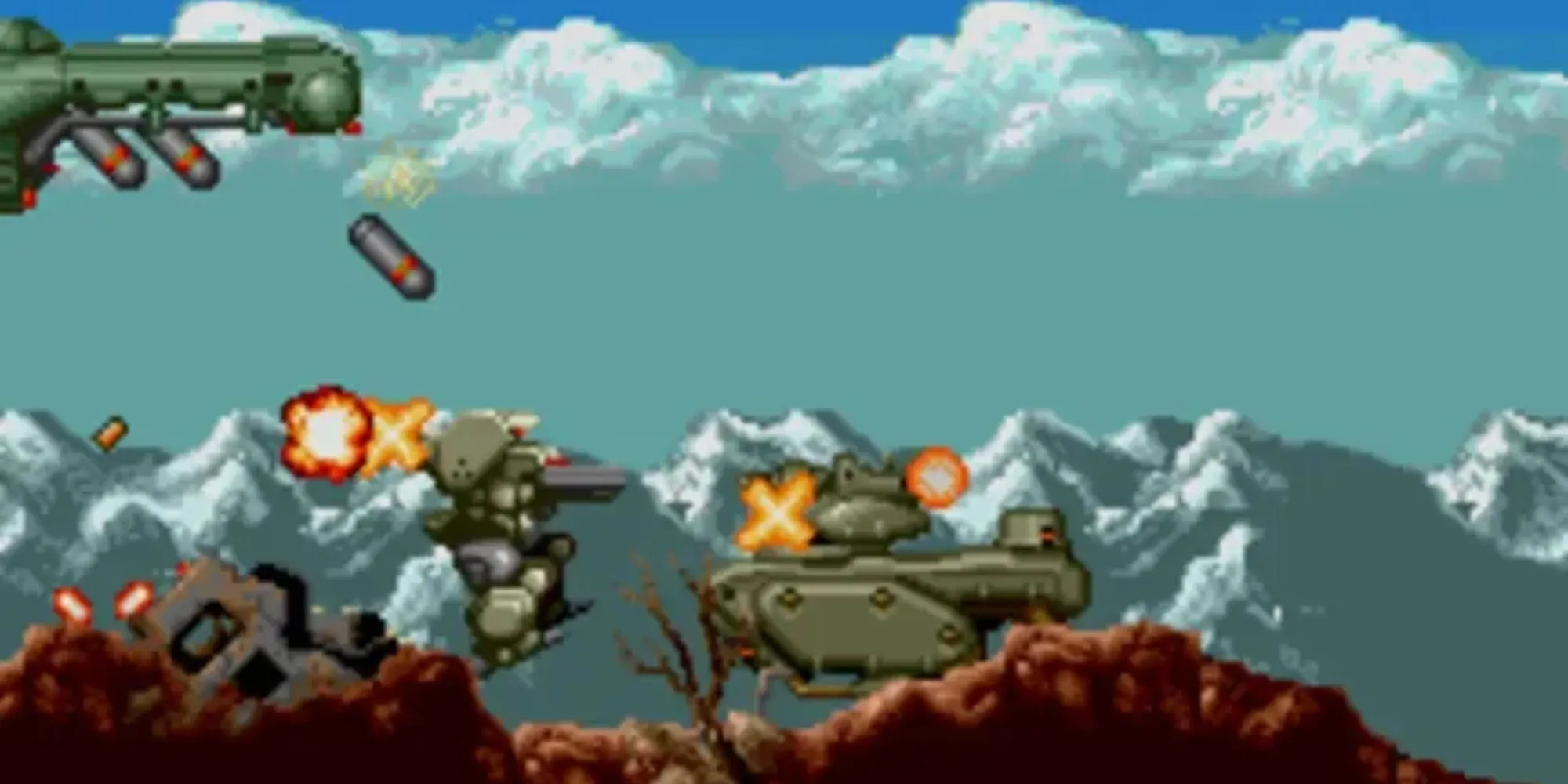 Game mecha Cybernator (Assault Suits Valken) trên hệ máy SNES