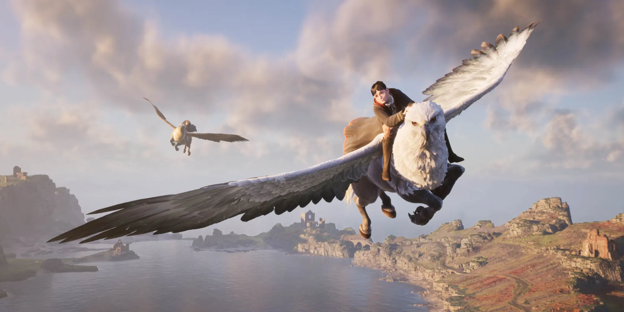 Game thủ Hogwarts Legacy Switch 2 bay lượn cùng Hippogriff trong thế giới mở được cải tiến