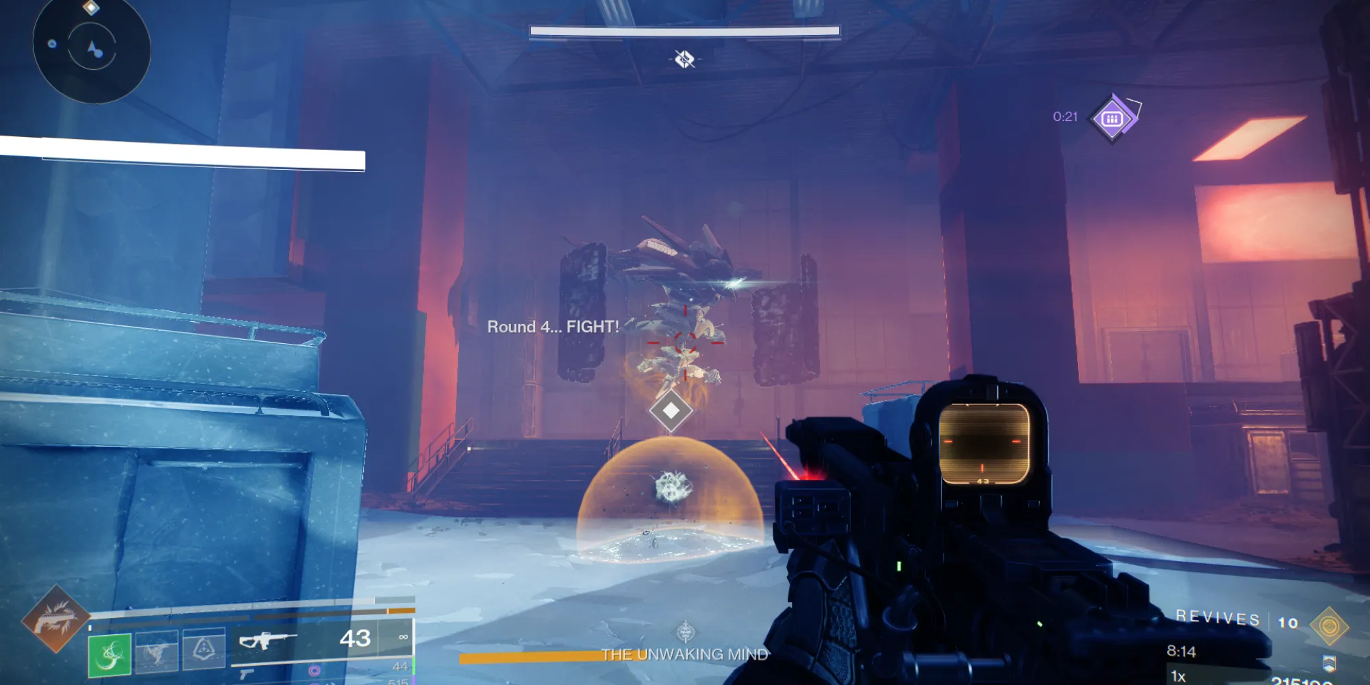 Gameplay chế độ Rushdown Destiny 2 Guardian Games người chơi chiến đấu với quái vật.