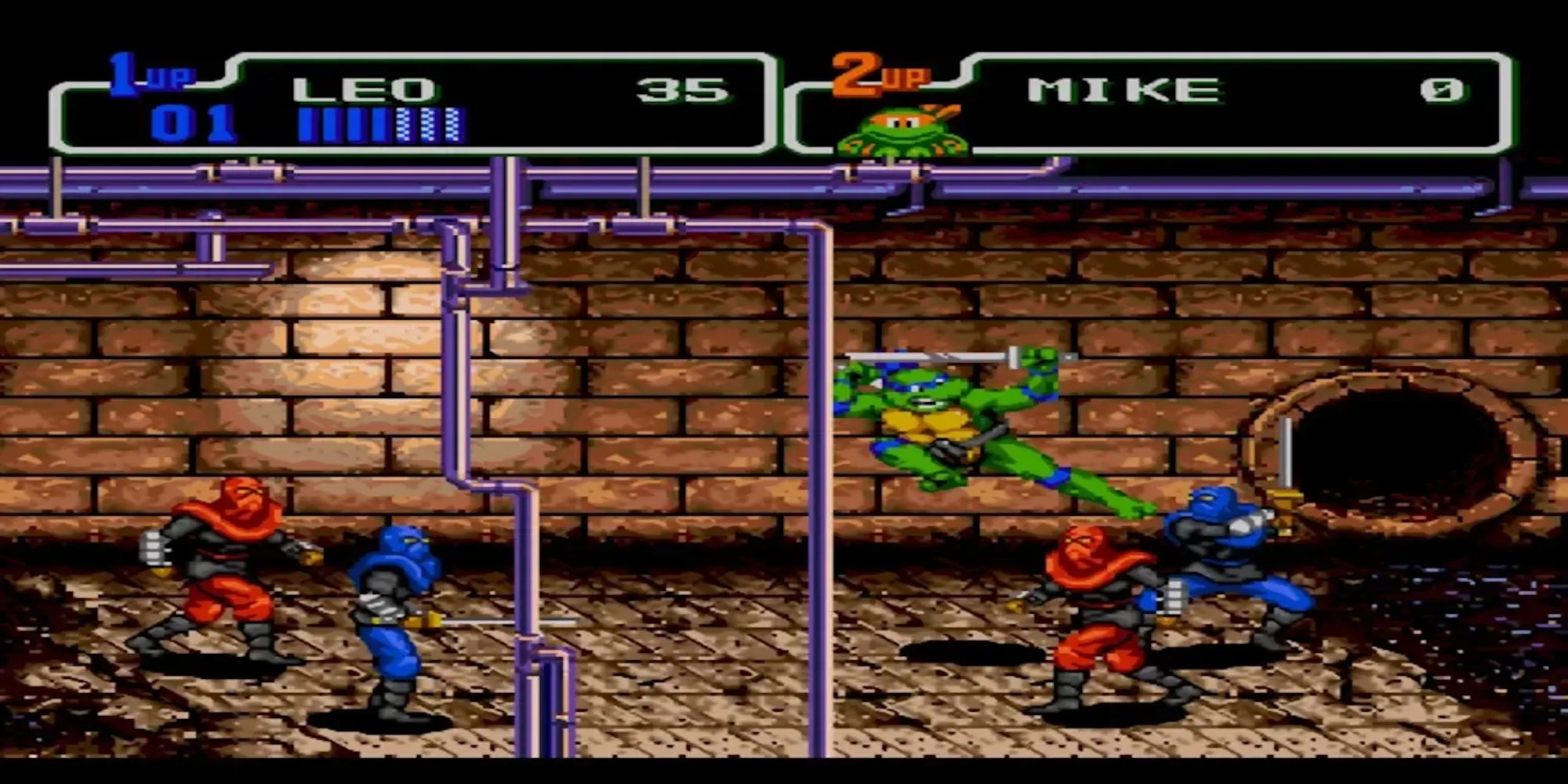 Gameplay game TMNT The Hyperstone Heist trên hệ máy Sega Genesis