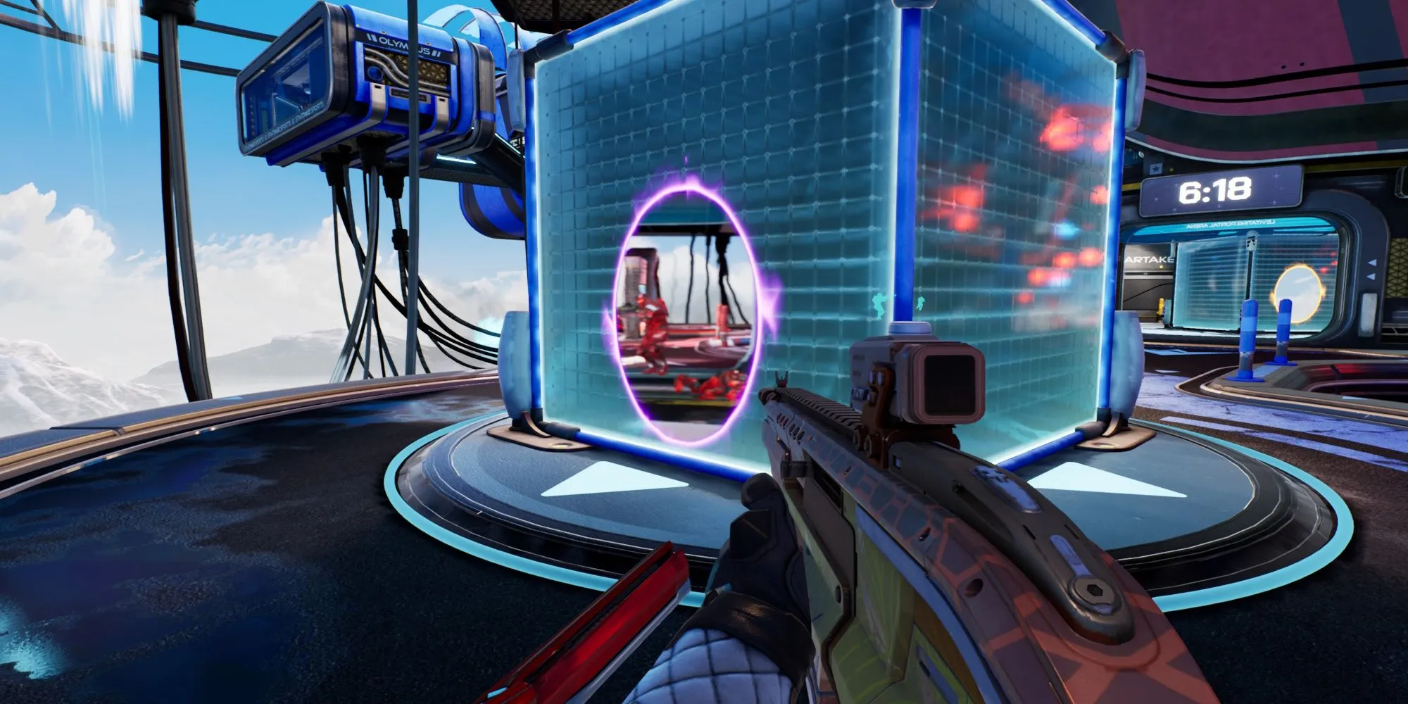 Gameplay Splitgate với cơ chế cổng không gian độc đáo