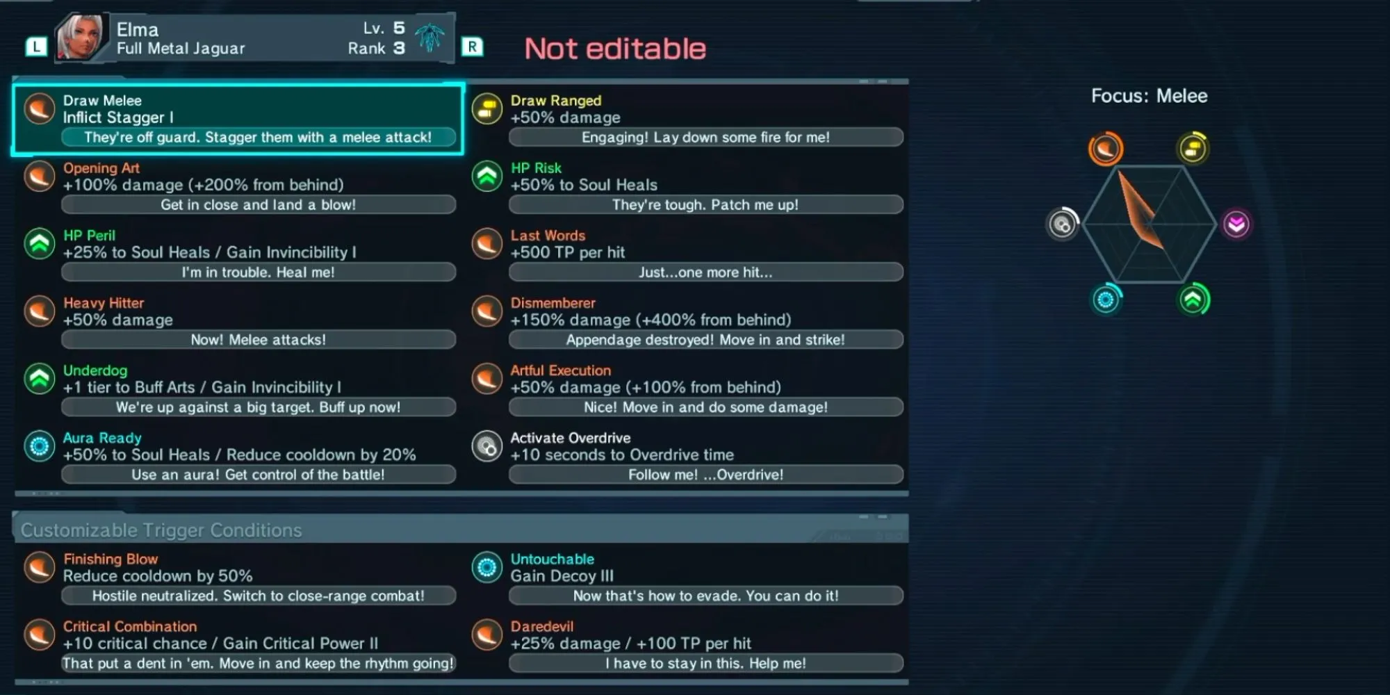 Giao diện chiến đấu Xenoblade Chronicles X hiển thị Soul Voice của đồng đội