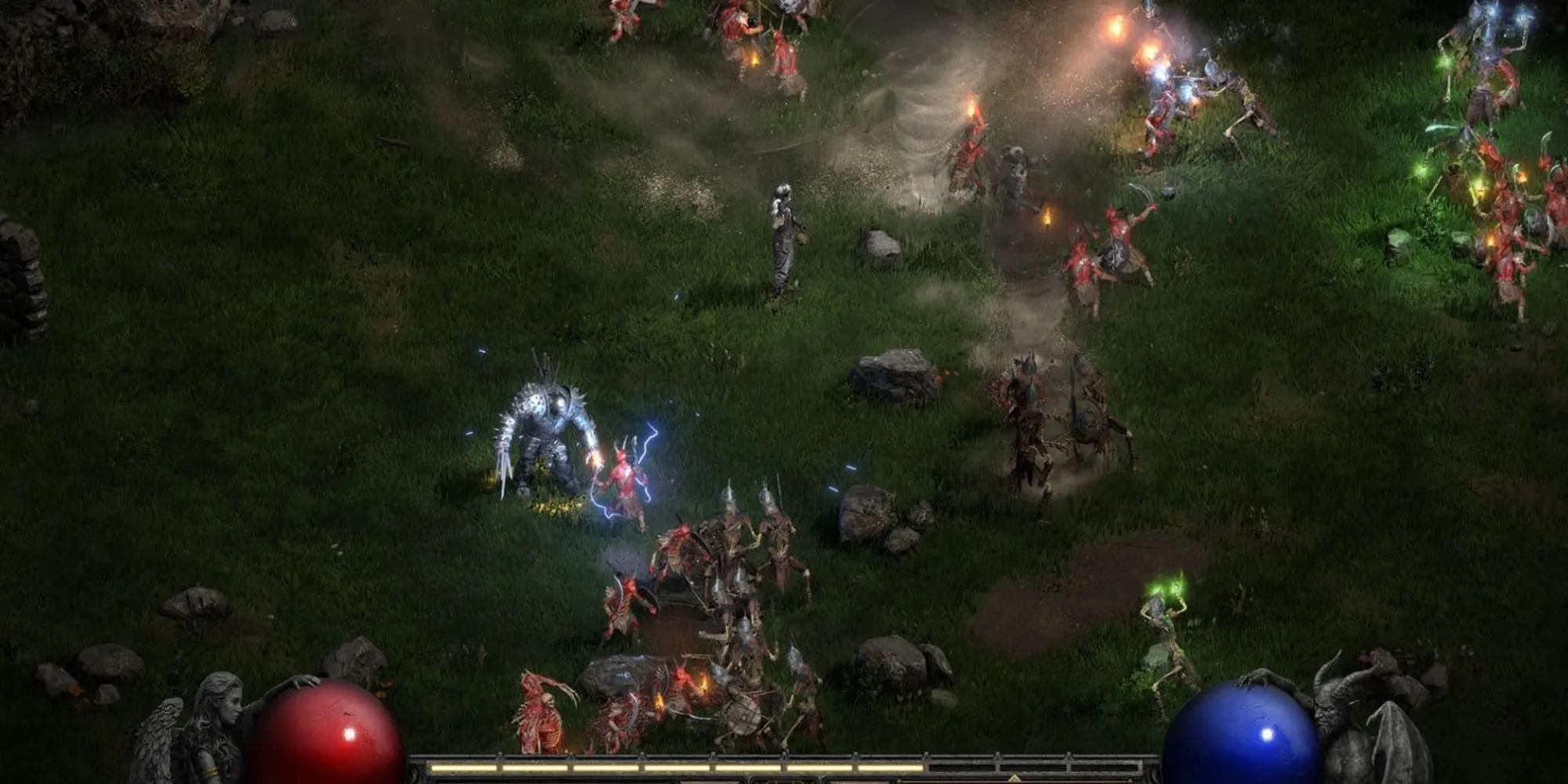 Giao diện quen thuộc của Diablo 2 Resurrected với đồ họa hiện đại