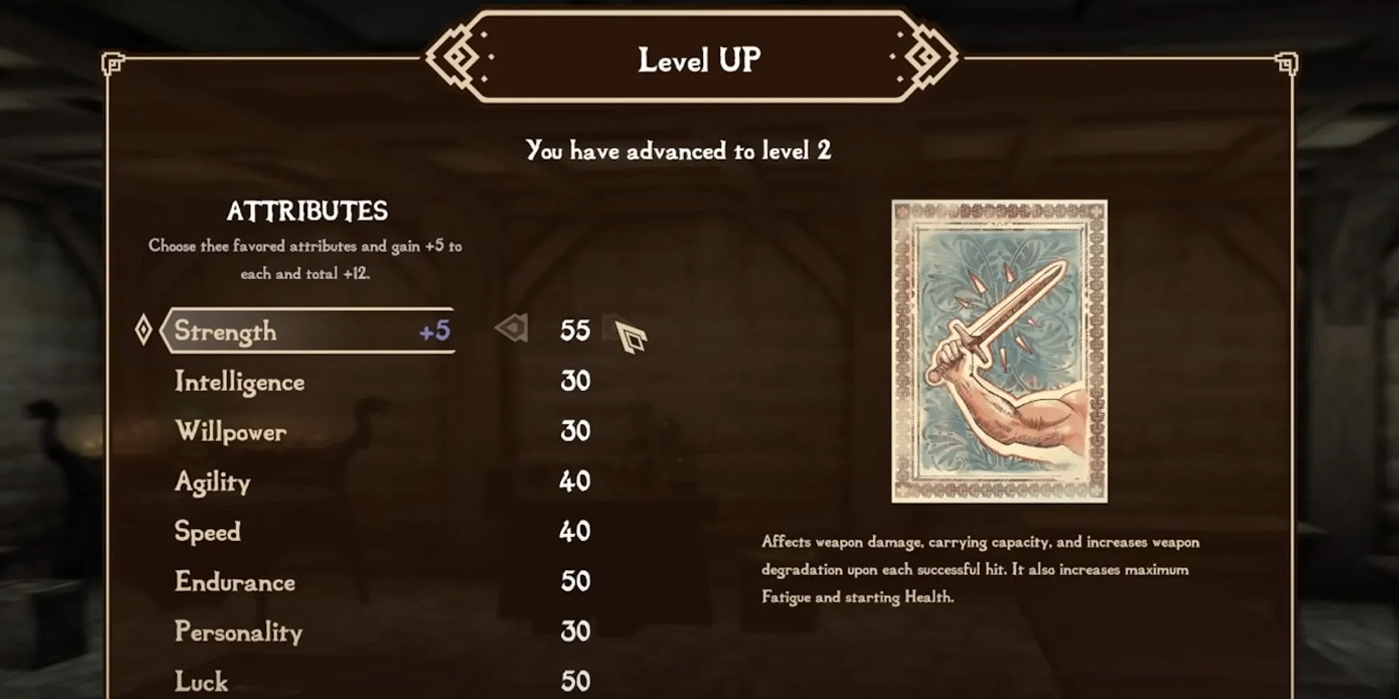 Giao diện UI trong Skyblivion