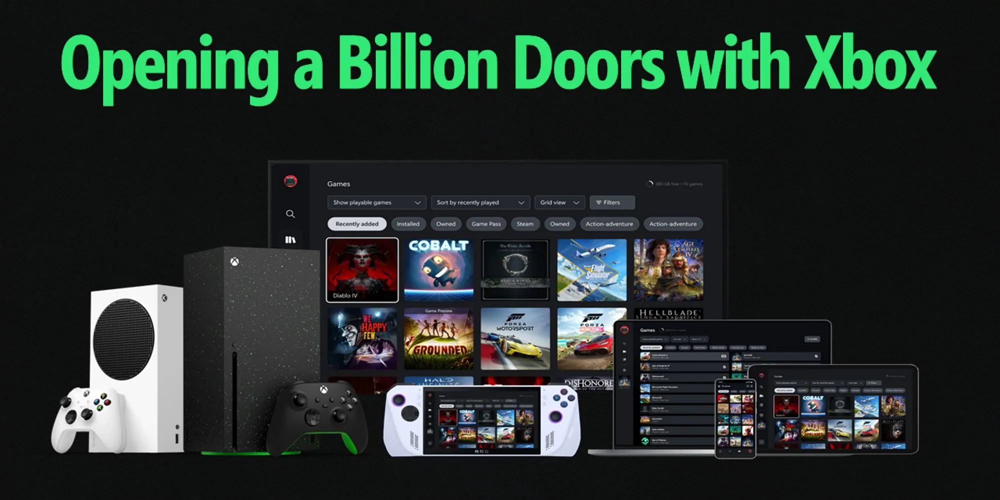 Giao diện Xbox thử nghiệm với tab Steam được cho là bị rò rỉ
