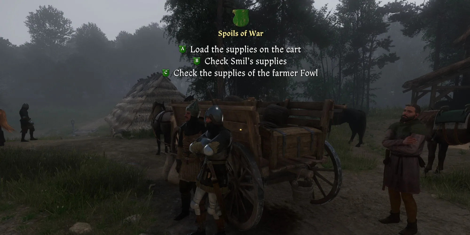Henry chuẩn bị cướp bóc tại Bohunowitz trong nhiệm vụ Spoils of War KCD2