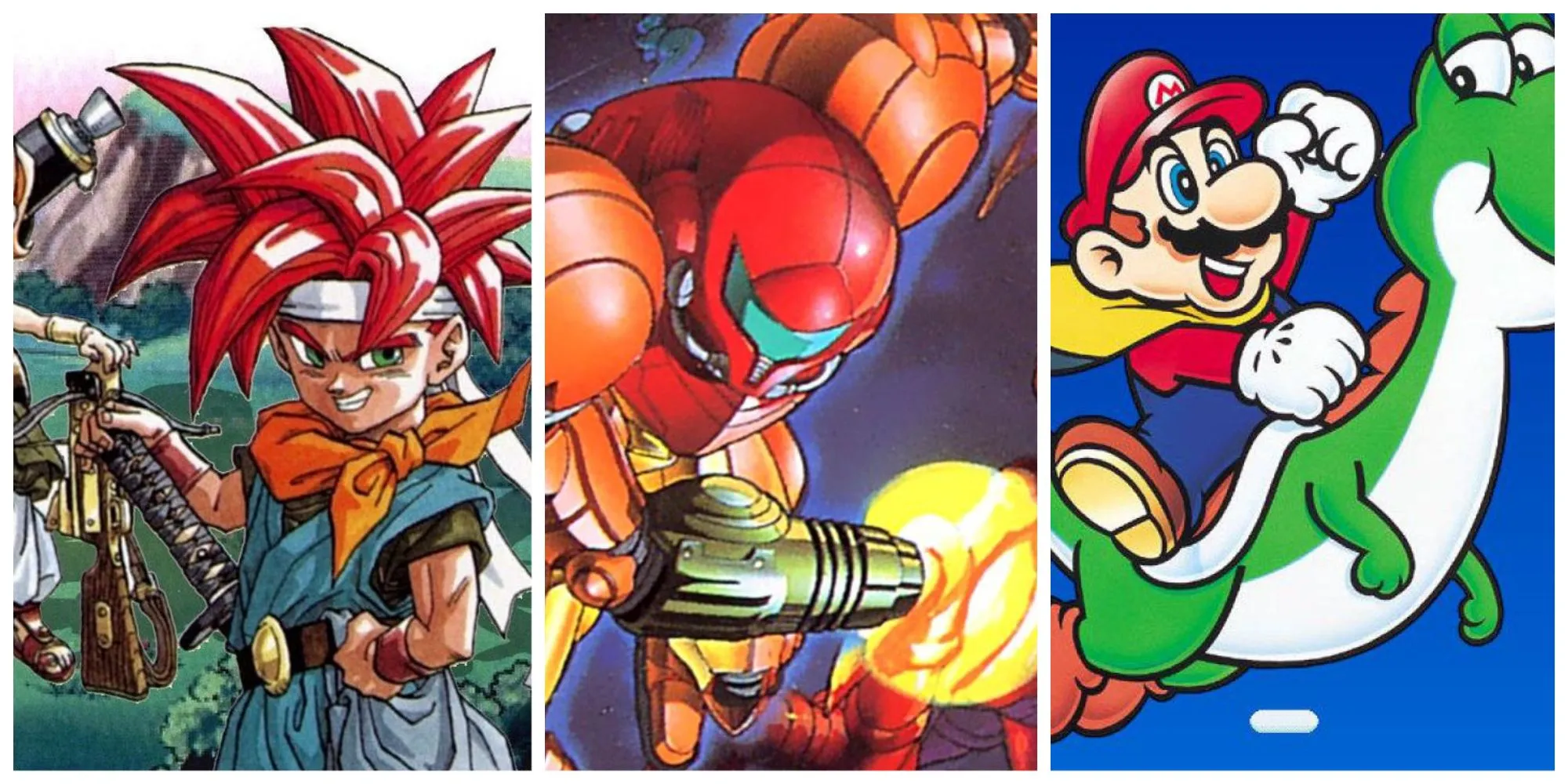 Hình ảnh các nhân vật biểu tượng của hệ máy SNES