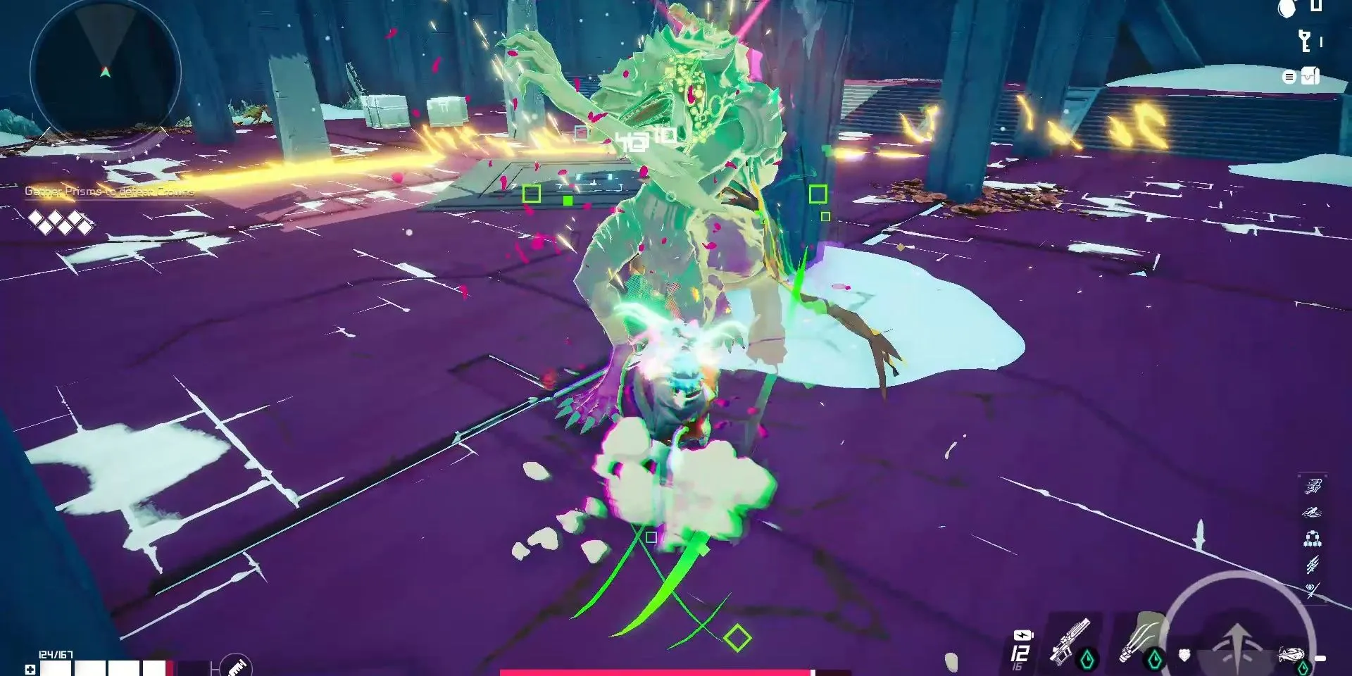 Hình ảnh chiến đấu trong thế giới Roguelike đầy thử thách của Hyper Light Breaker