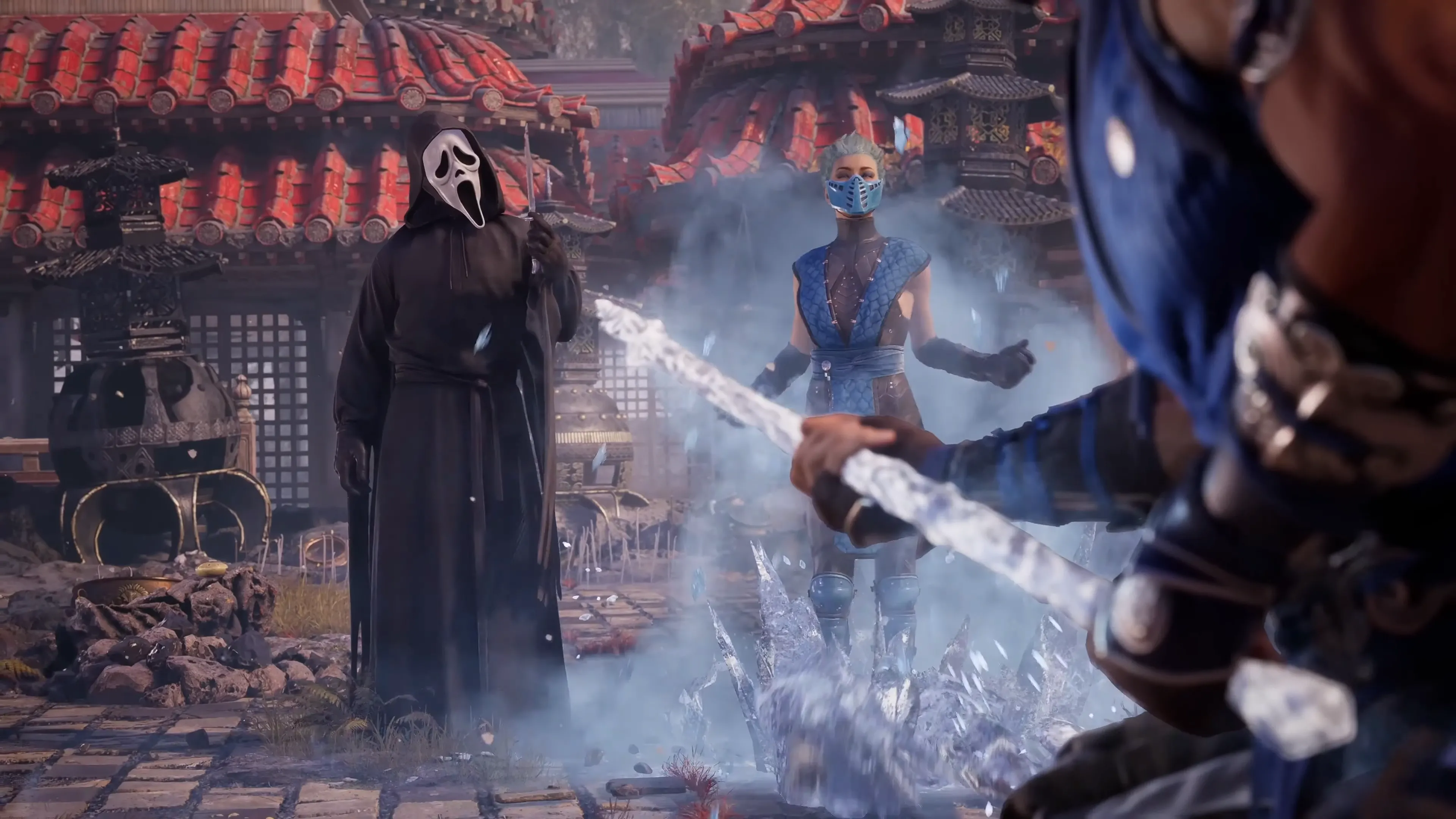 Hình ảnh gameplay nhân vật Ghostface trong Mortal Kombat 1: Definitive Edition