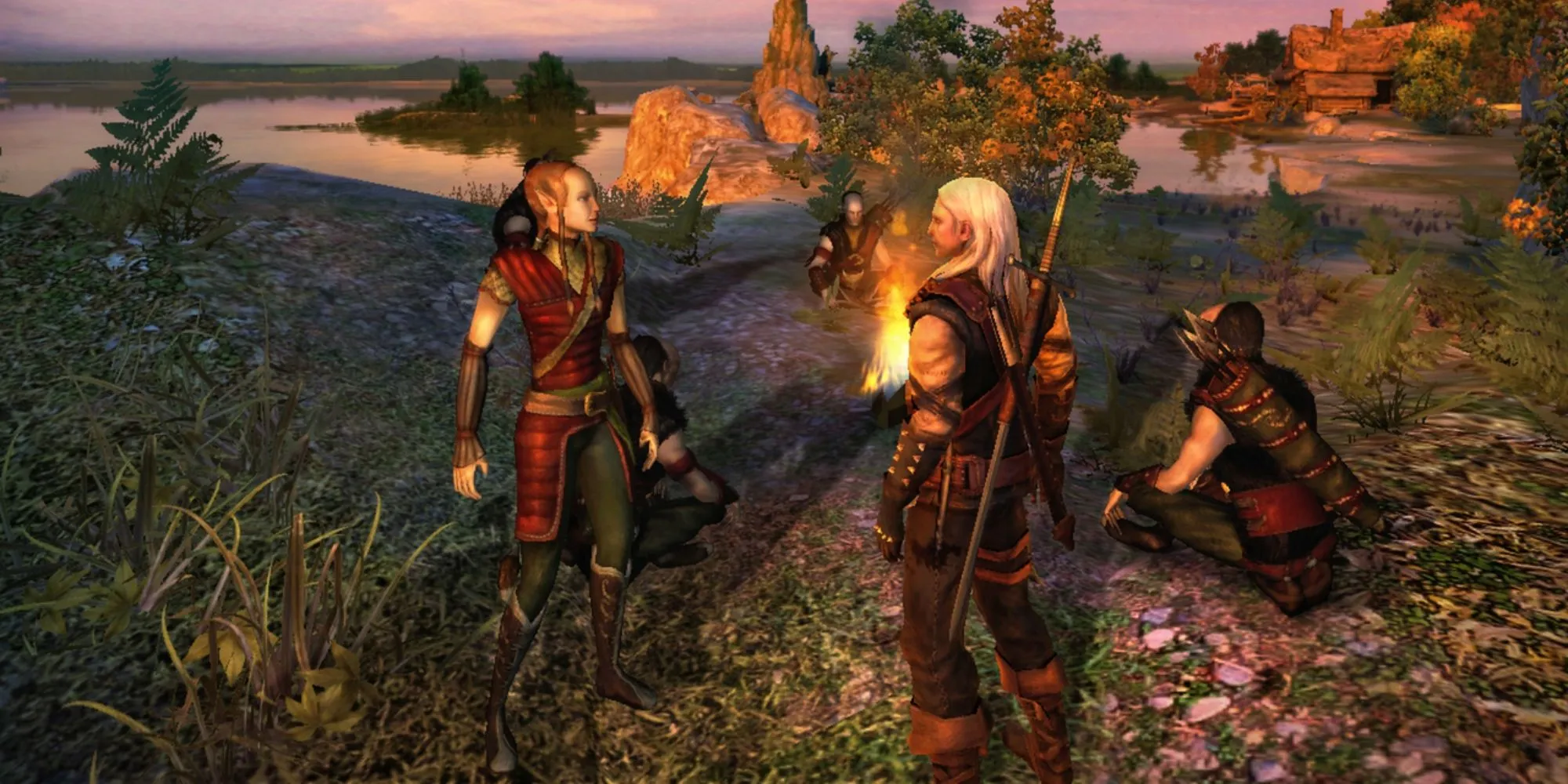 Hình ảnh Geralt trong The Witcher 1 - game RPG kinh điển