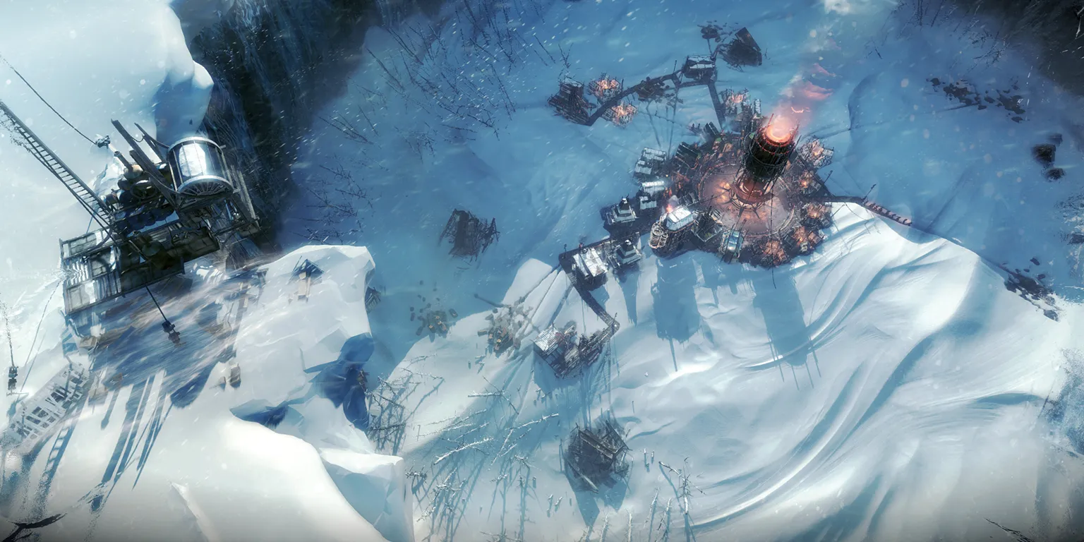 Hình ảnh minh họa game Frostpunk, một game xây dựng thành phố và sinh tồn đầy thử thách.