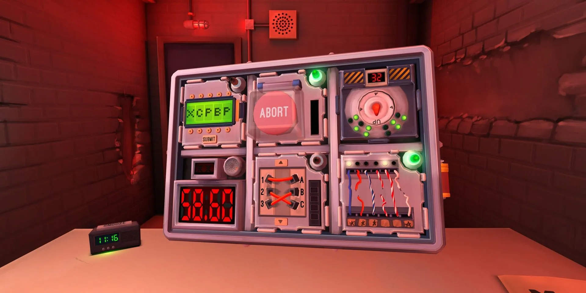 Hình ảnh quả bom trong game Keep Talking and Nobody Explodes cần được gỡ