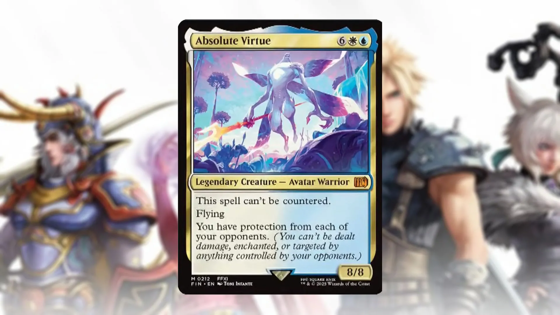 Hình ảnh thẻ bài Magic The Gathering Absolute Virtue (Final Fantasy XI) cùng các chỉ số và khả năng