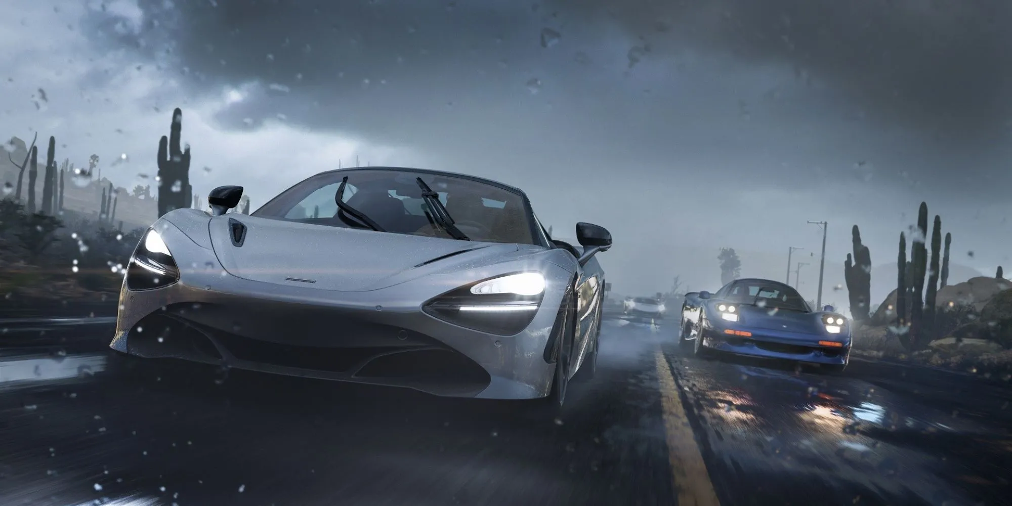 Khung cảnh bão cát hùng vĩ trong game đua xe Forza Horizon 5