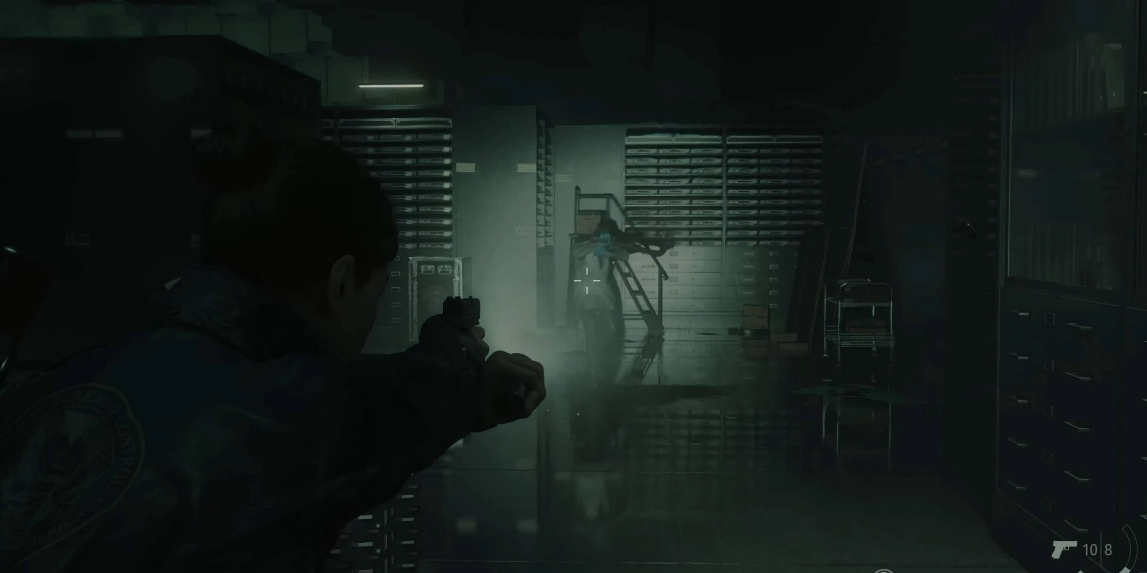 Khung cảnh chiến đấu với Taken trong Alan Wake 2, một phần của Remedy Connected Universe