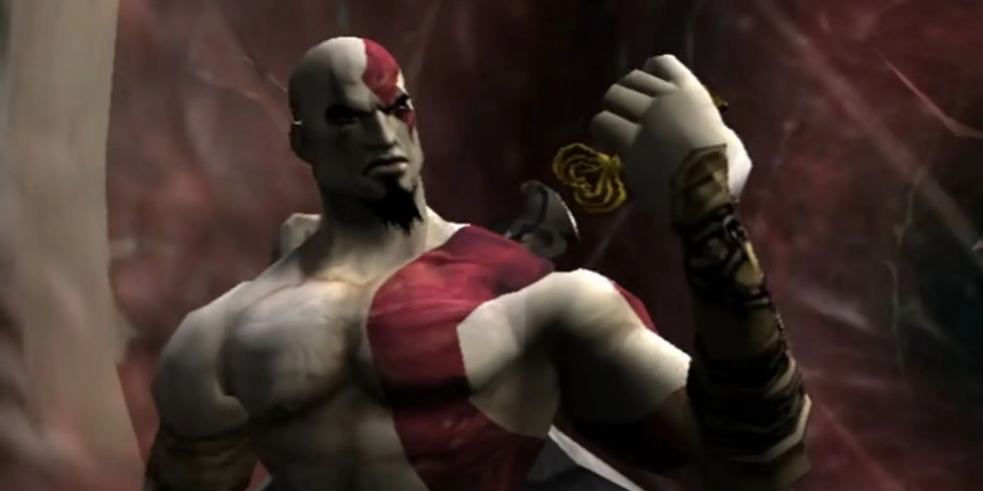 Kratos trong God Of War 2005 trên PS2
