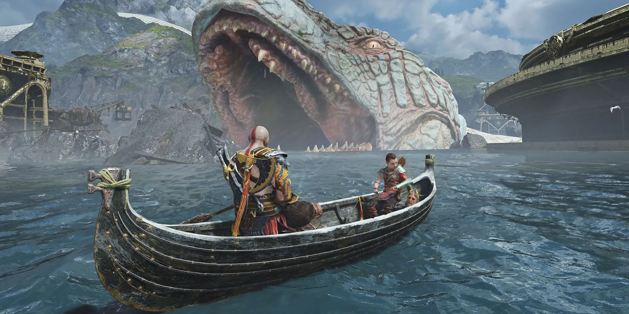 Kratos và Atreus trong God Of War 2018 trên đa nền tảng