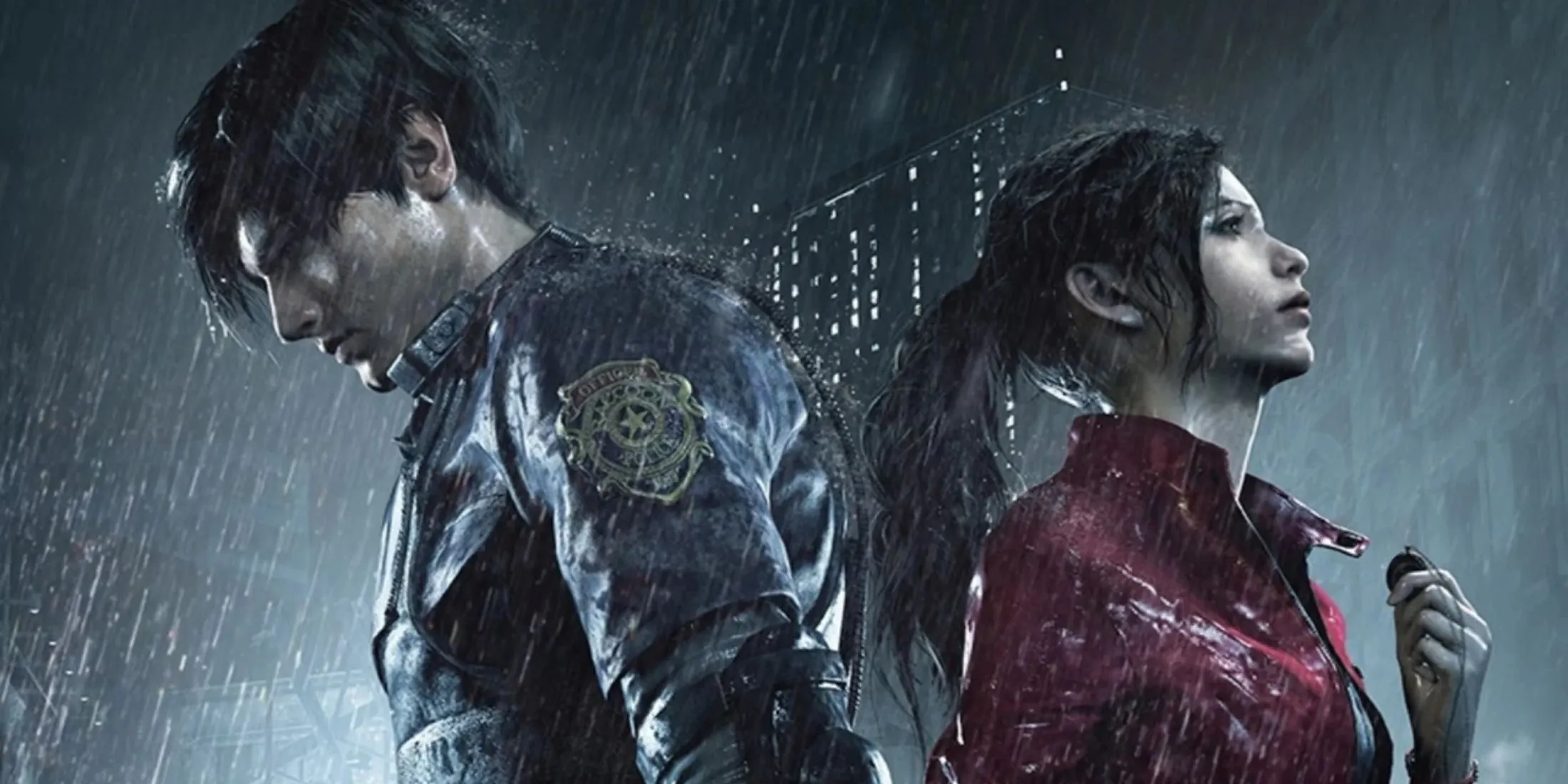 Leon Kennedy và Claire Redfield trong Resident Evil 2 Remake tại thành phố Raccoon, Missouri