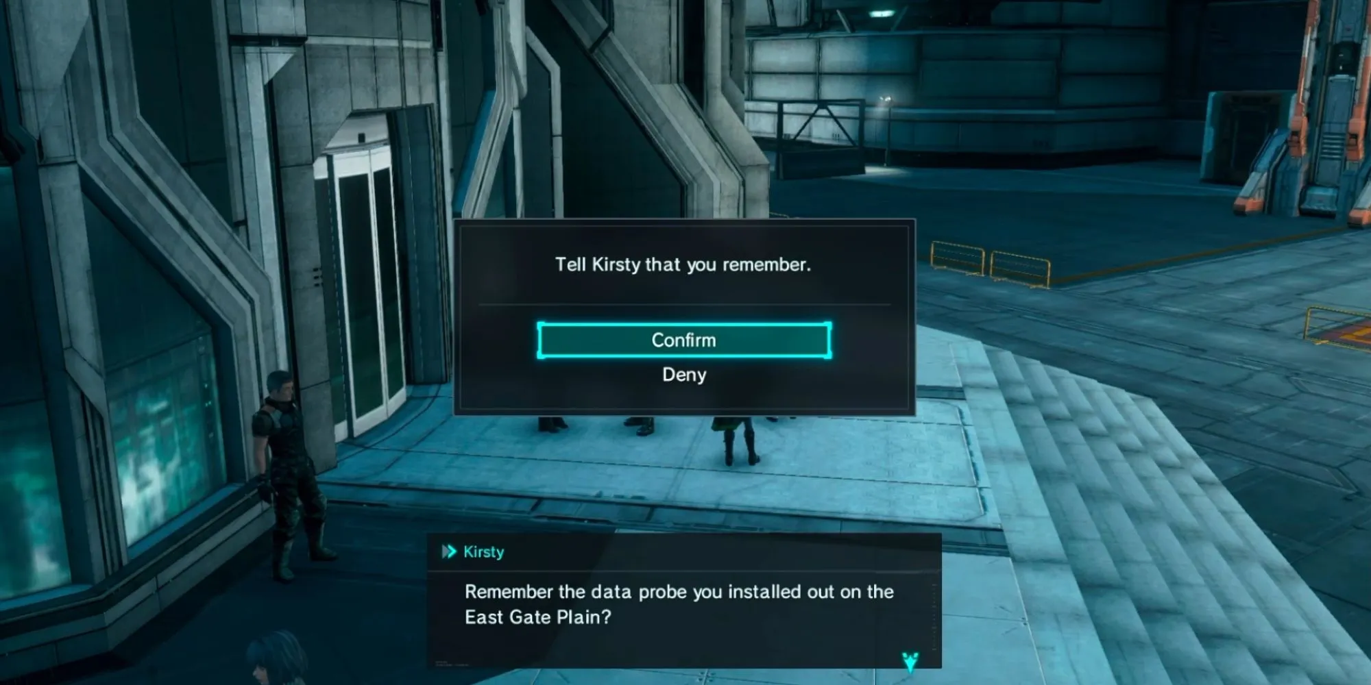 Lựa chọn đối thoại trong Xenoblade Chronicles X Definitive Edition ảnh hưởng đến tình cảm đồng đội.