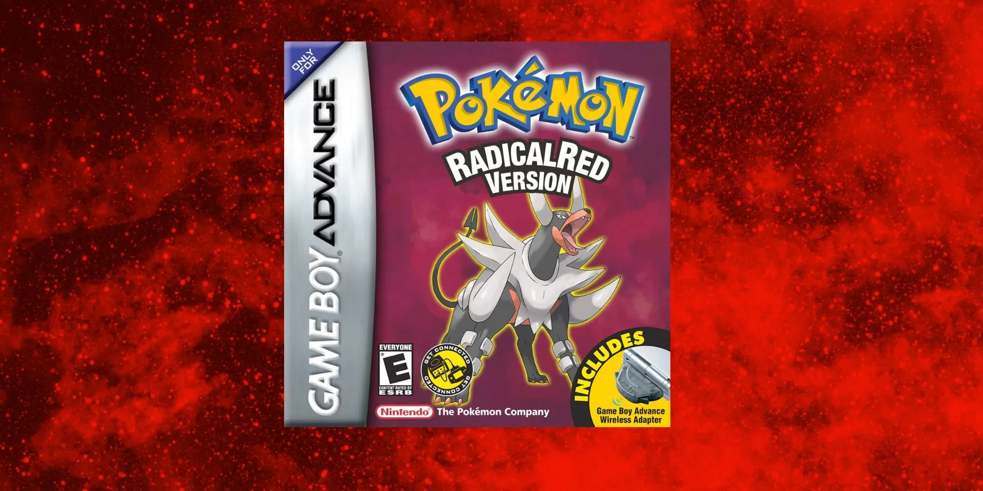 Màn hình bắt đầu của Pokémon Radical Red, báo hiệu một thử thách cực độ phía trước