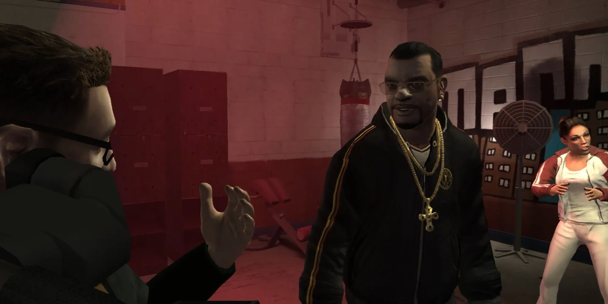 Manny Escuela nhân vật đạo đức giả trong GTA 4 đang phát biểu