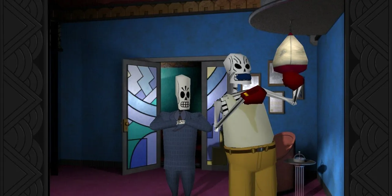Manny ở Domino trong game Grim Fandango
