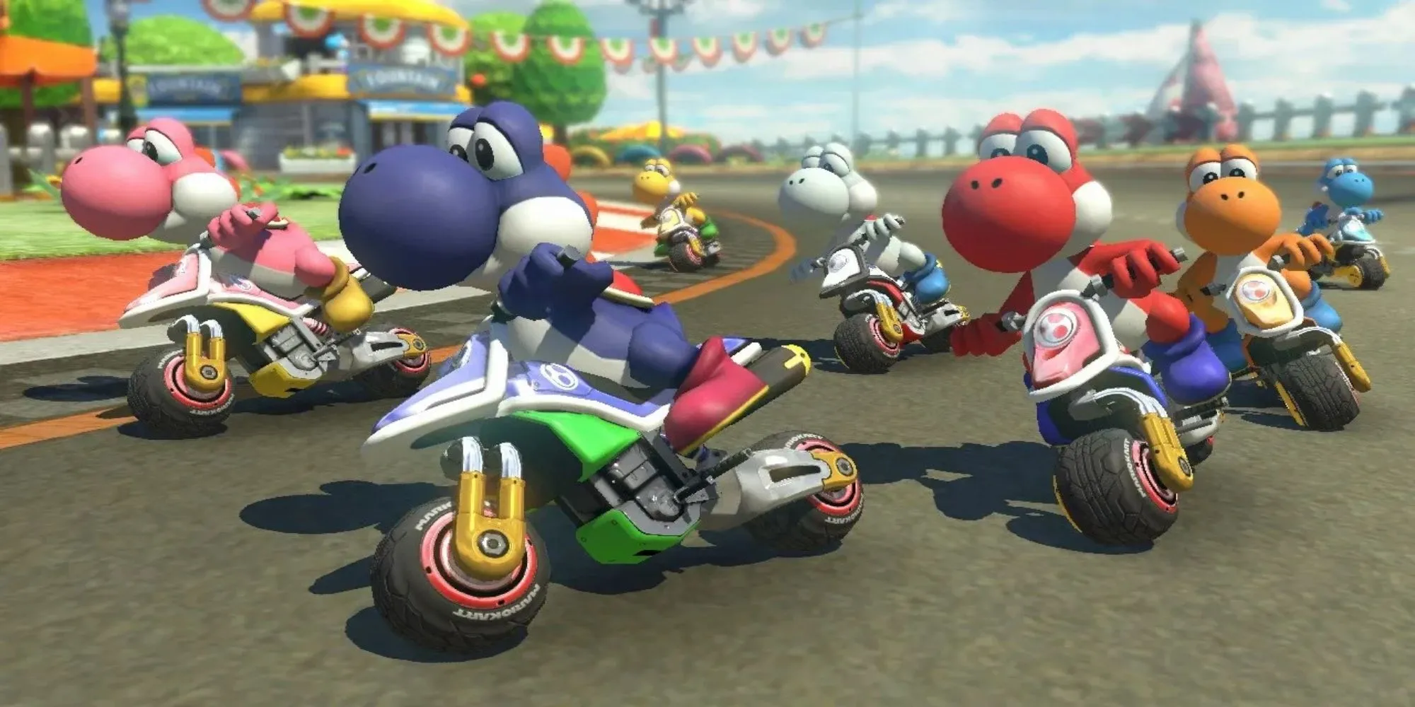 Mario và các nhân vật quen thuộc trong Mario Kart 8 Deluxe