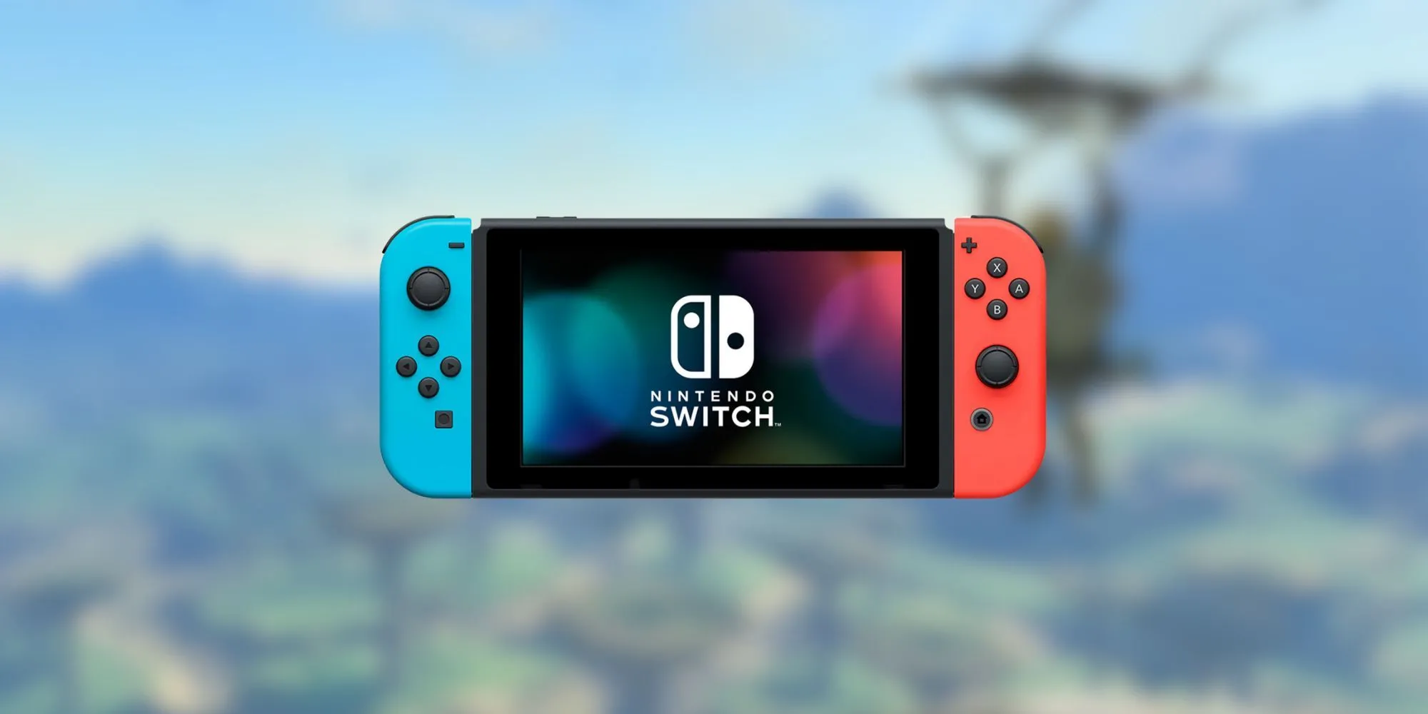 Máy chơi game Nintendo Switch hiện tại với Joy-Con màu đỏ và xanh, nền tảng cho những tựa game có thể sớm có phiên bản Nintendo Switch 2 Edition.