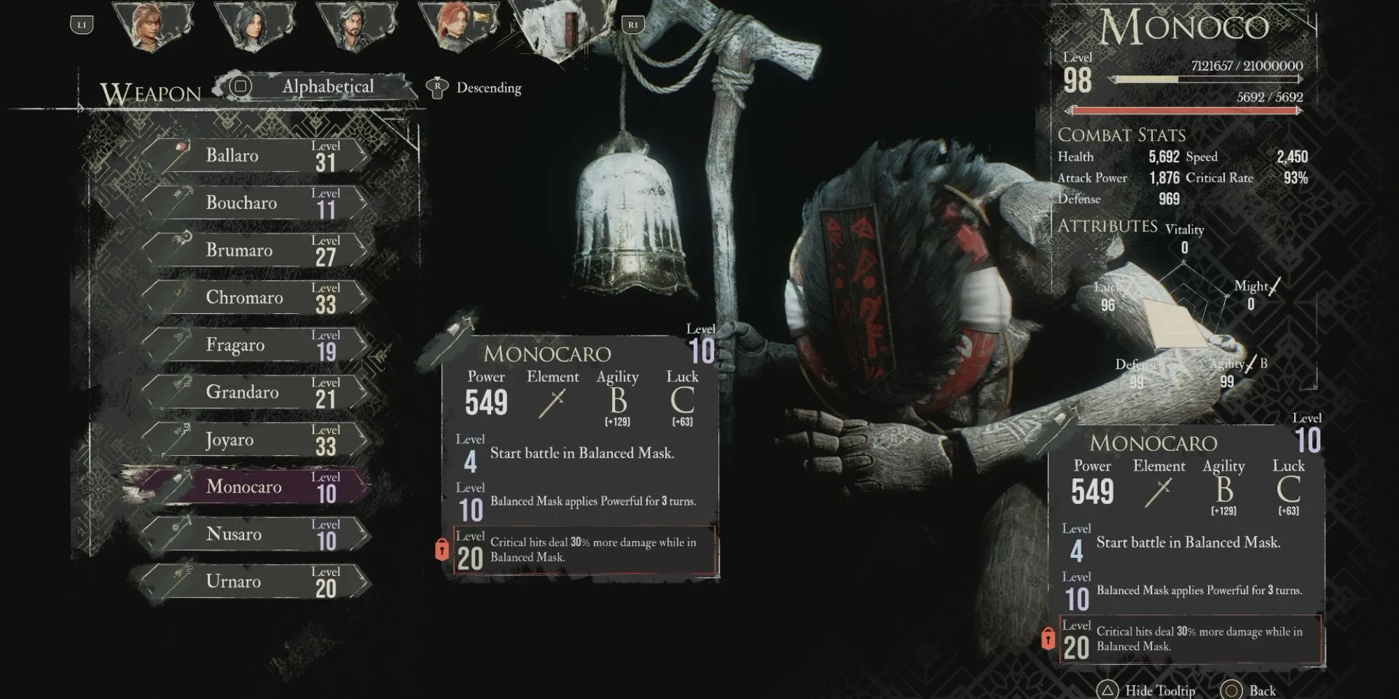 Monoco best weapon monocaro