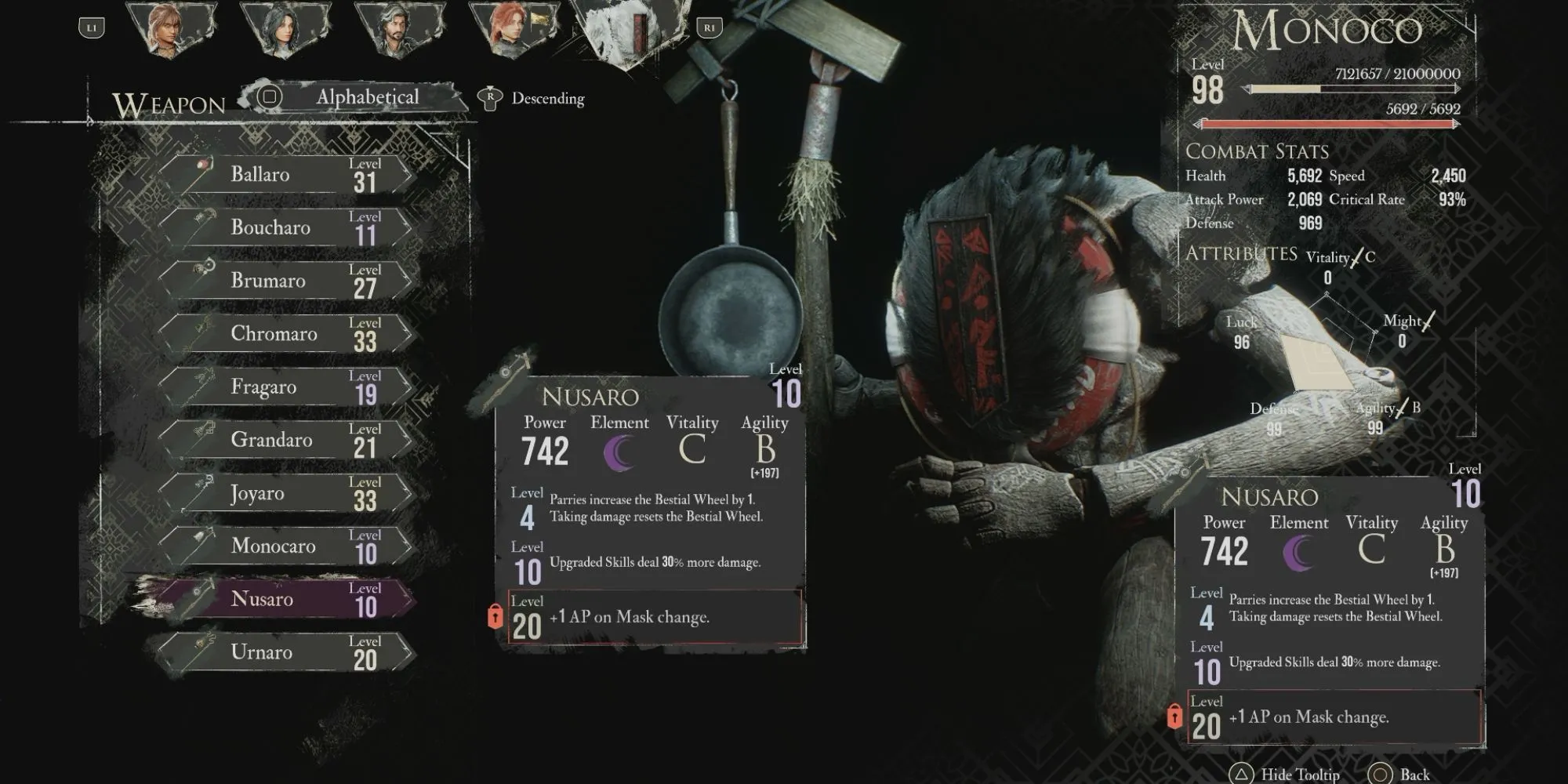 Monoco best weapon nusaro