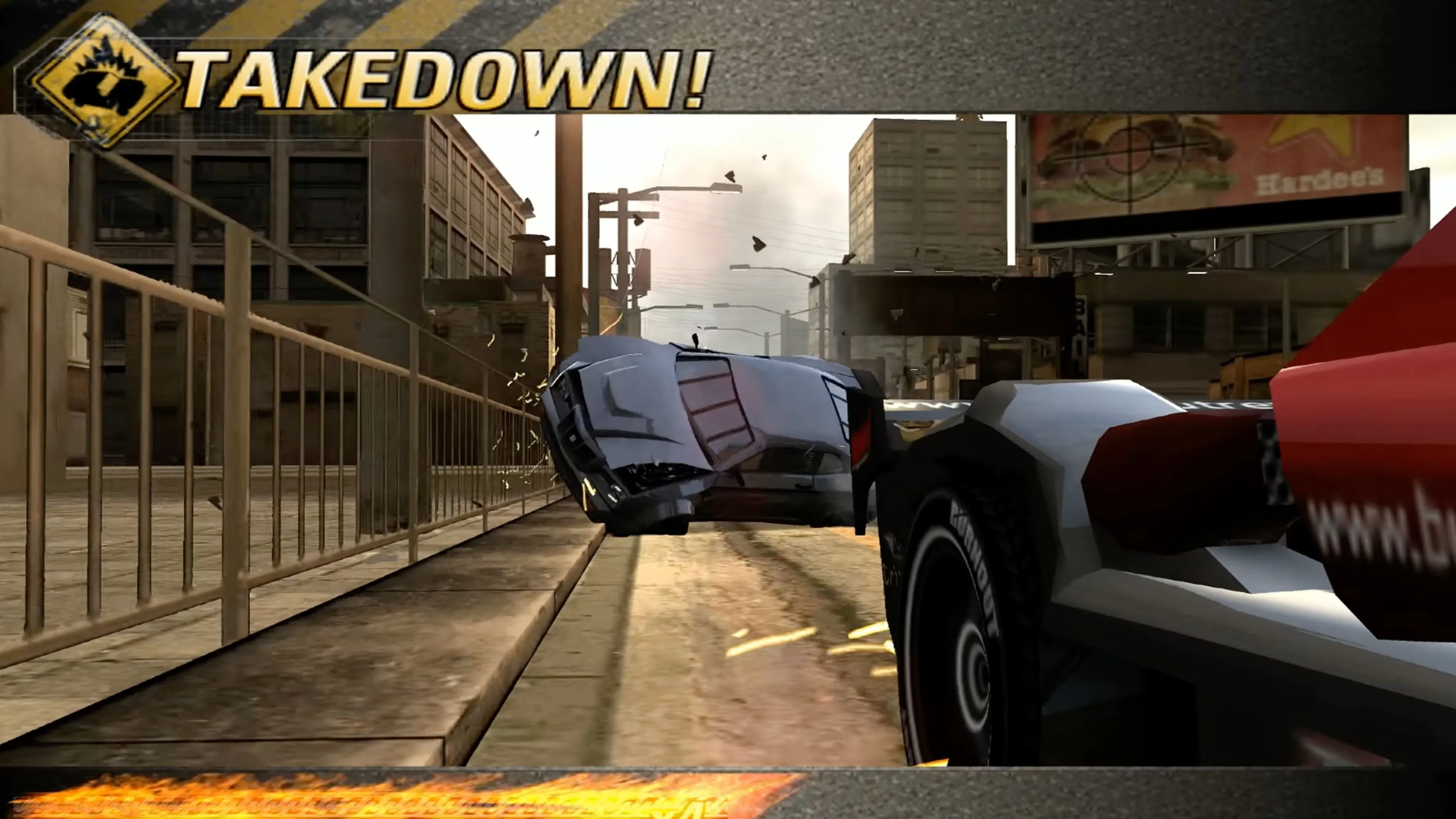 Một pha va chạm nảy lửa trong Burnout Revenge