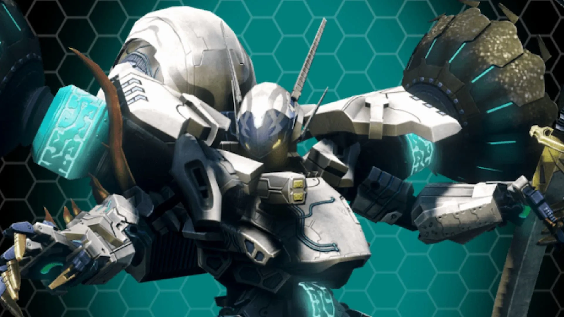 Một Skell, cỗ máy chiến đấu khổng lồ, đứng hiên ngang trong Xenoblade Chronicles X Definitive Edition