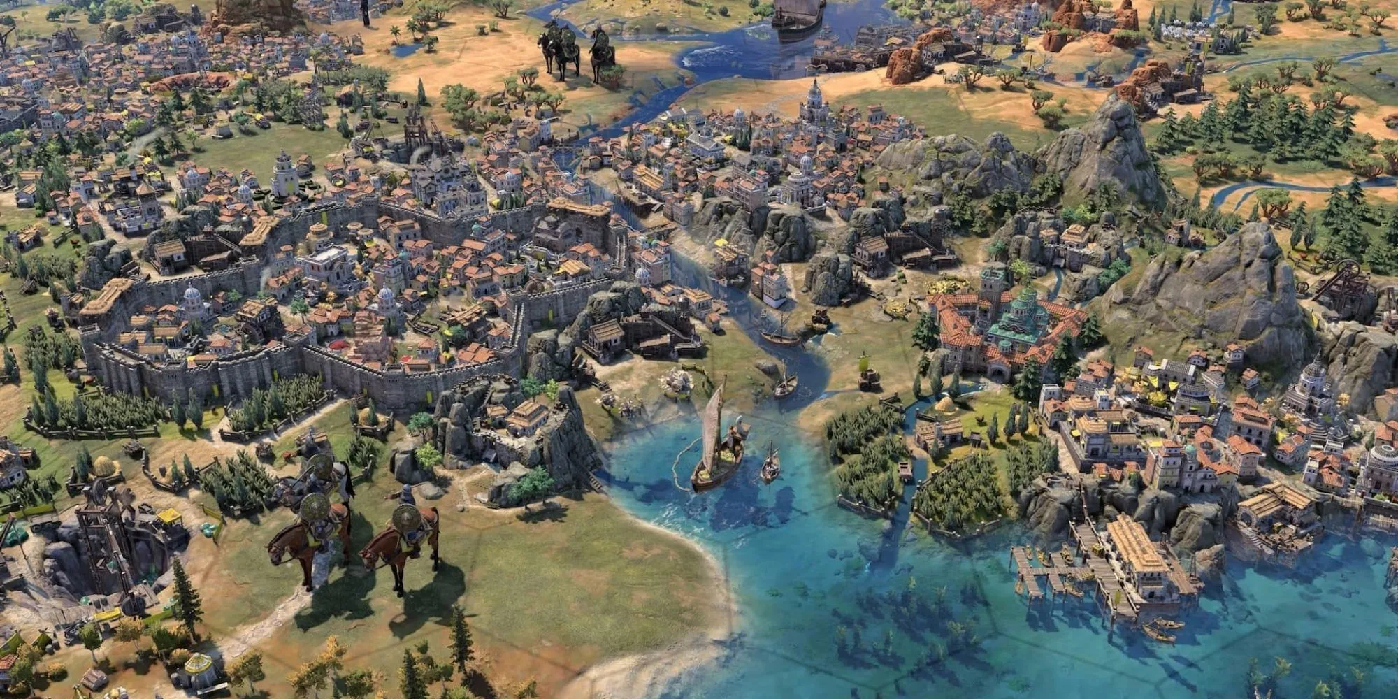 Một thành phố phát triển thịnh vượng trong Civilization 7