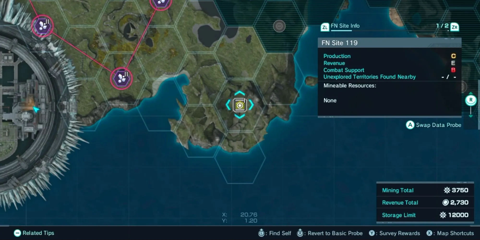 Một trạm thăm dò khai thác Miranium trong thế giới Xenoblade Chronicles X.
