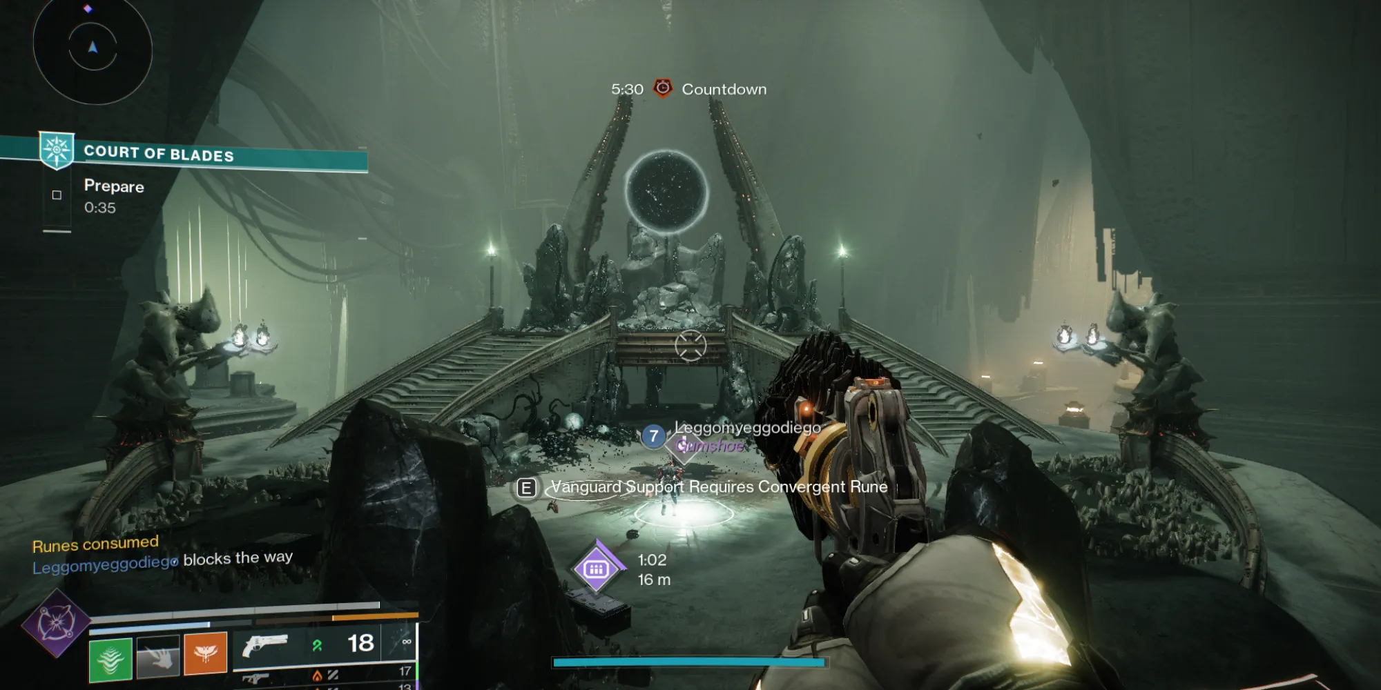 Một trận chiến boss đầy thử thách trong đấu trường Court of Blades của Destiny 2