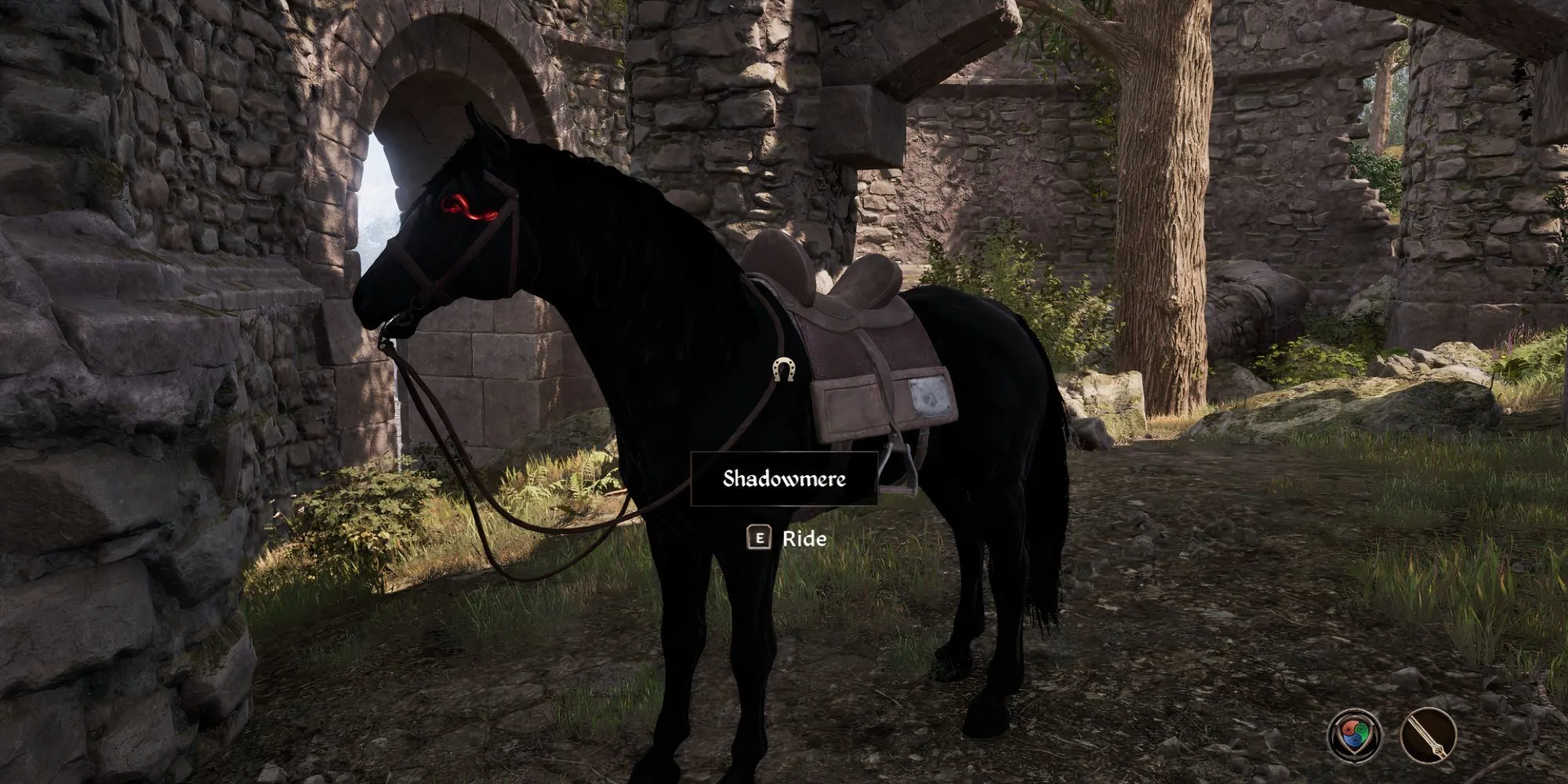 Ngựa đặc biệt Shadowmere trong Oblivion Remastered, nhận được từ nhiệm vụ Dark Brotherhood