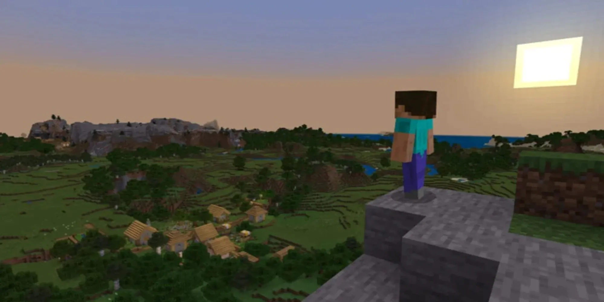 Người chơi khám phá hang động trong Minecraft