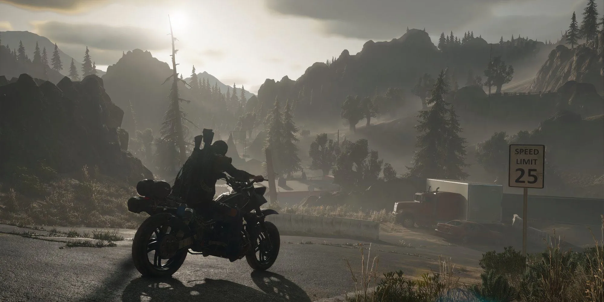 Nhân vật chính Deacon St. John trong Days Gone đối mặt với horde zombie