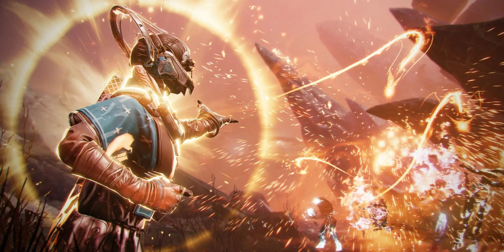 Nhân vật Guardian trong Destiny 2 The Final Shape sử dụng sức mạnh ánh sáng giữa khung cảnh vũ trụ