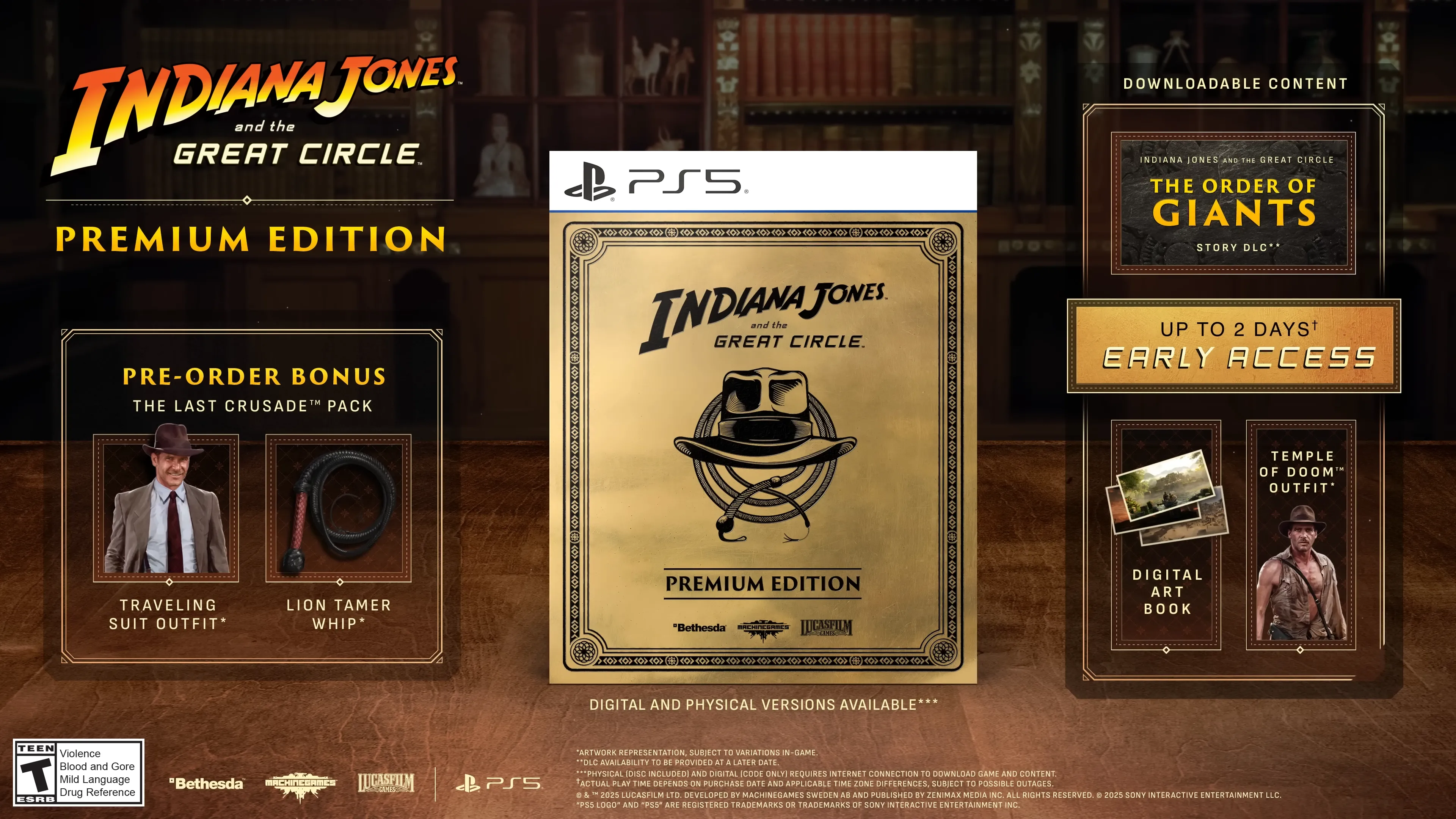 Nhân vật Indiana Jones trong trailer game Indiana Jones and the Great Circle phiên bản PS5