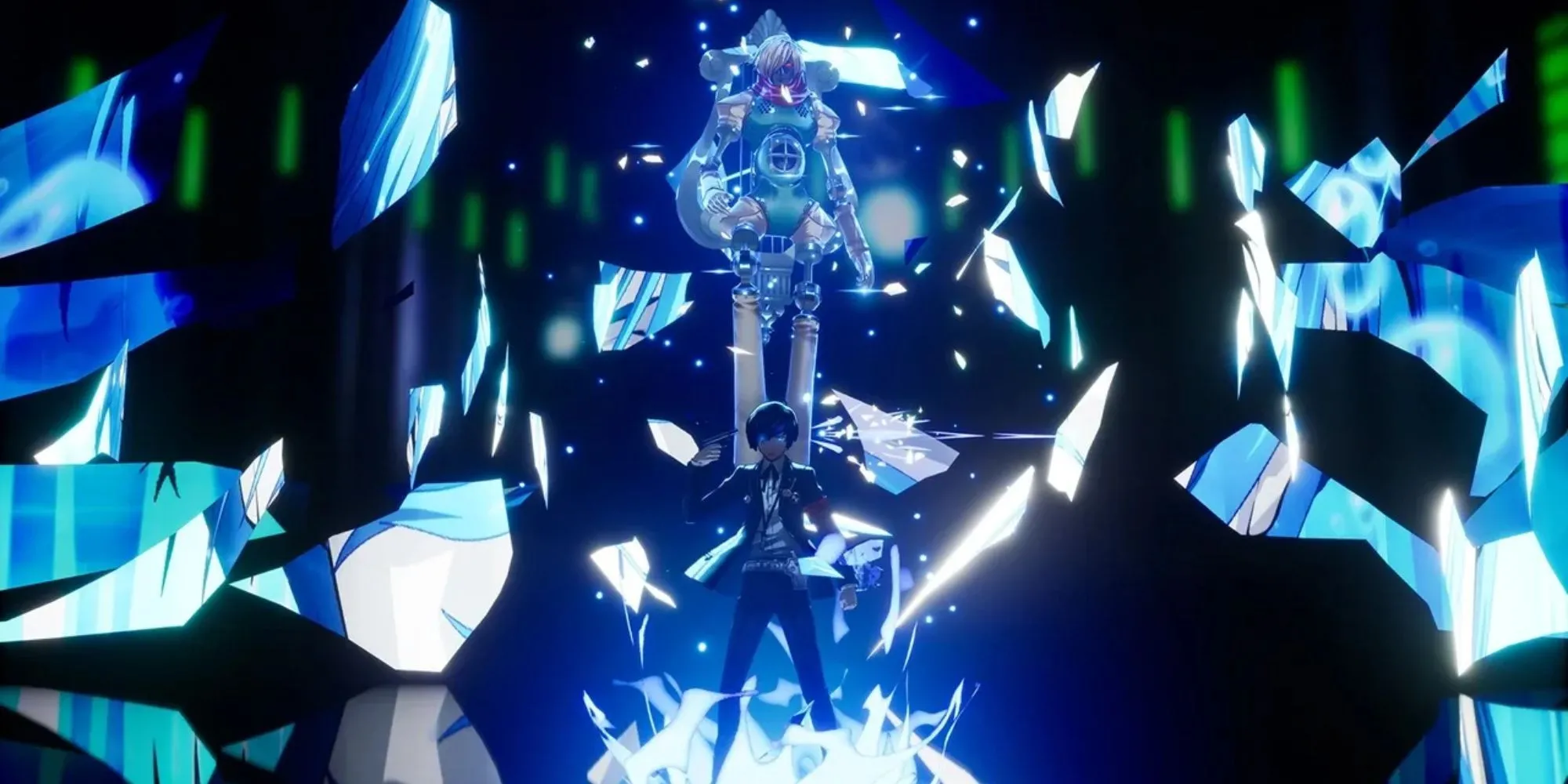 Nhân vật Makoto Yuki từ Persona 3 triệu hồi Persona của mình