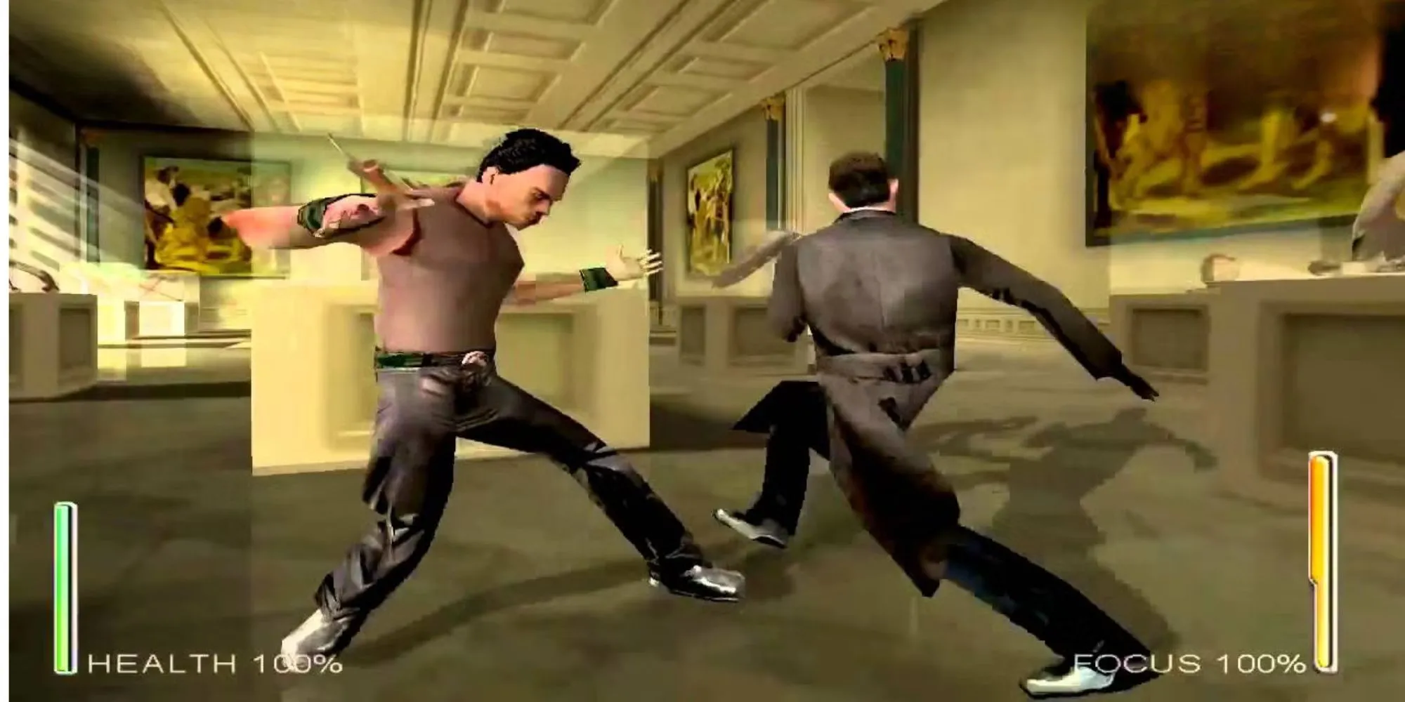 Nhân vật trong Enter The Matrix thực hiện pha hành động