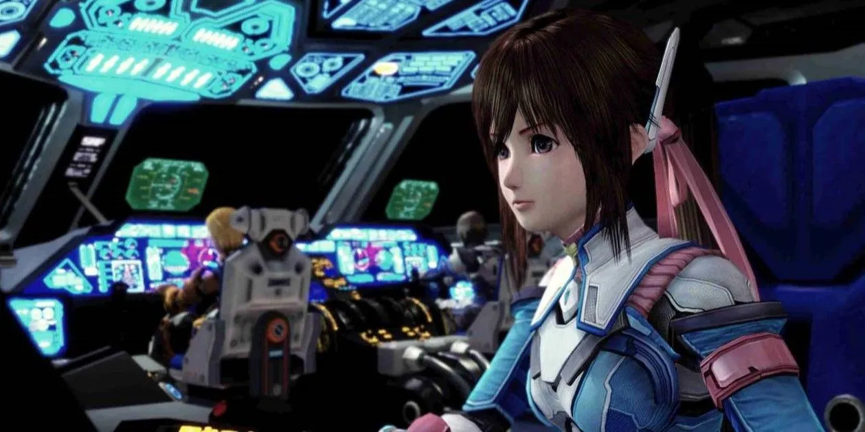 Nhân vật trong Star Ocean The Last Hope chiến đấu giữa không gian