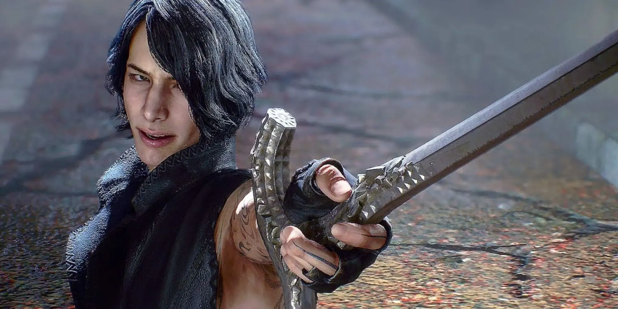 Nhân vật V trong Devil May Cry 5 với vẻ bí ẩn