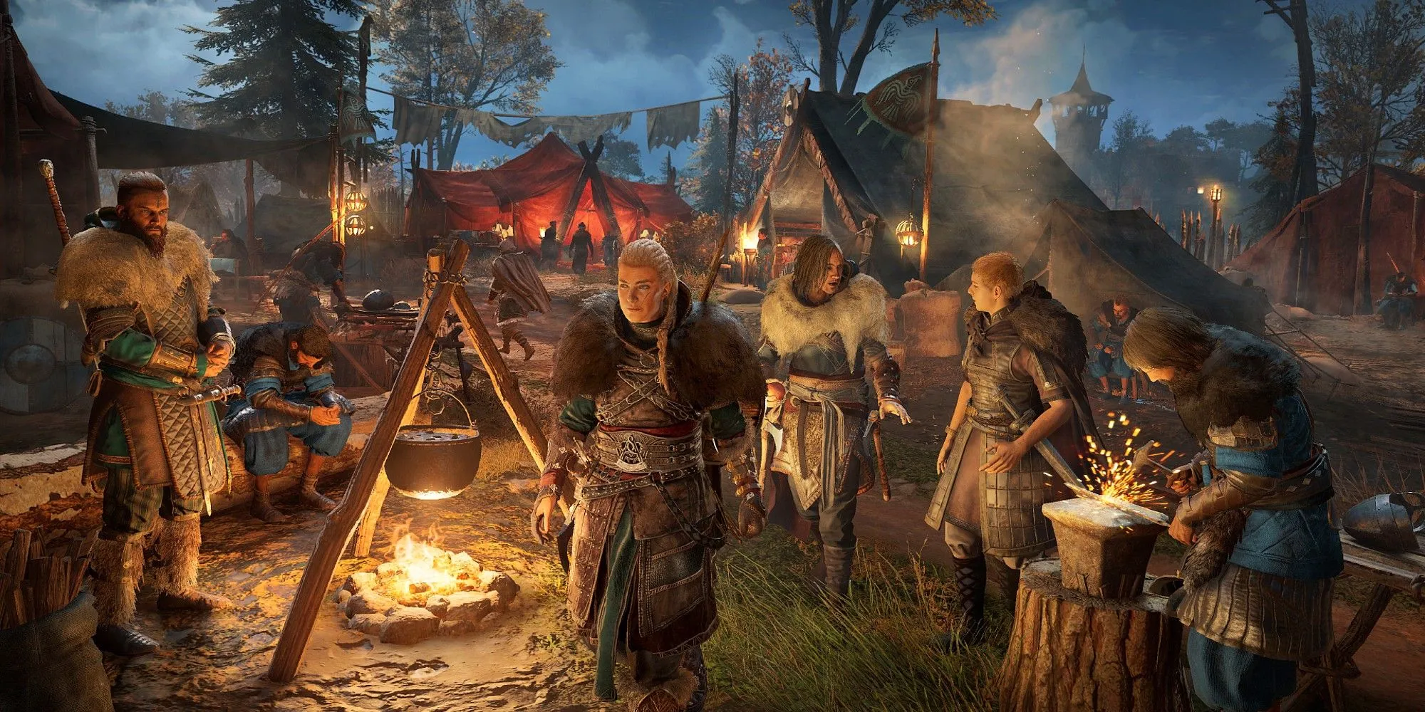 Nữ Eivor khám phá vùng đất trong Assassin's Creed Valhalla